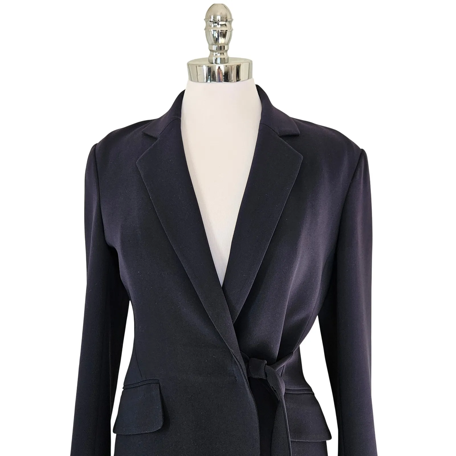 Theory Nibel Admiral Navy Blue Blazer Size 8 Business Formal Party Minimal - Image 5