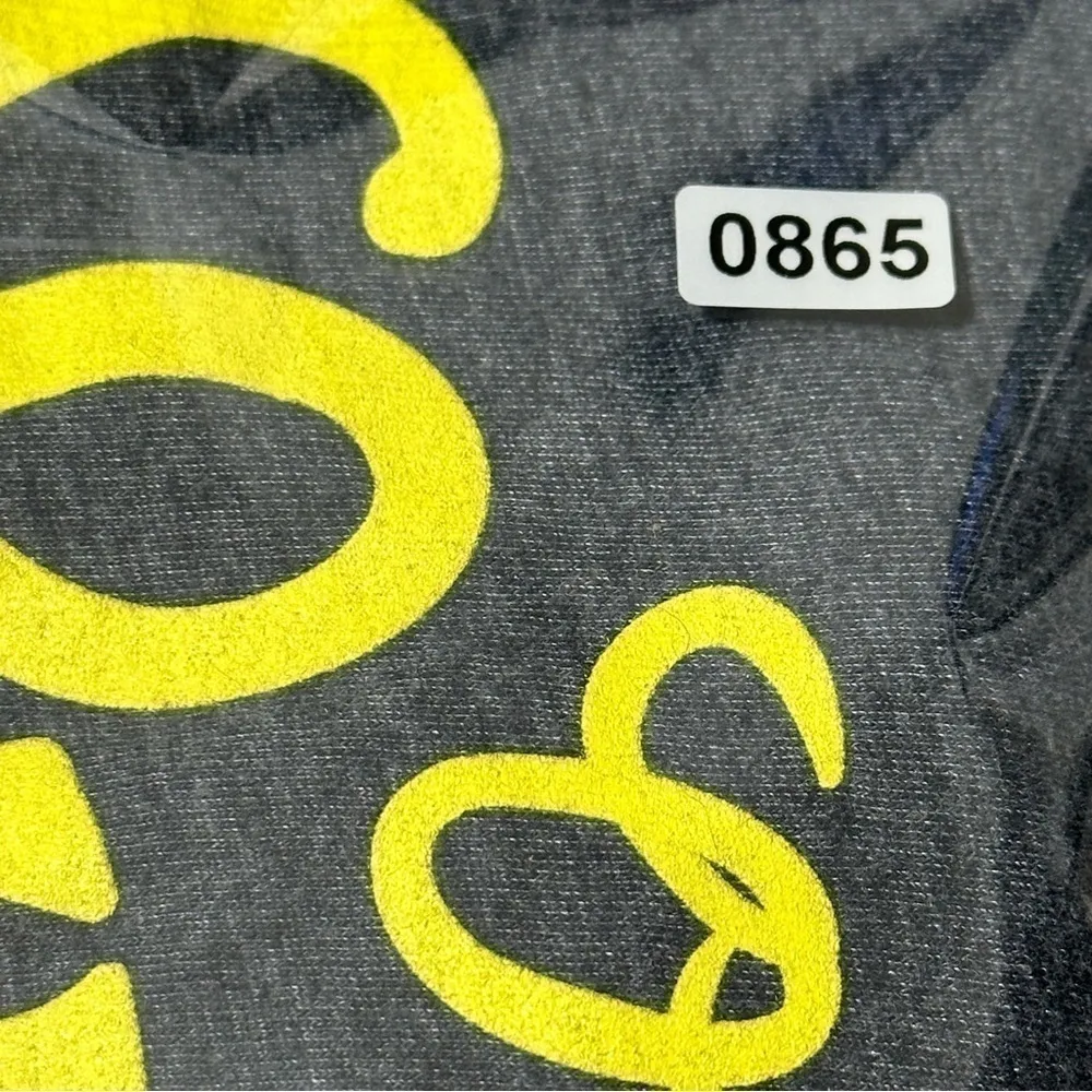 SuperDry Women’s Size M Heathered Black Yellow Logo Graphic Short Sleeve T-Shirt - Image 10