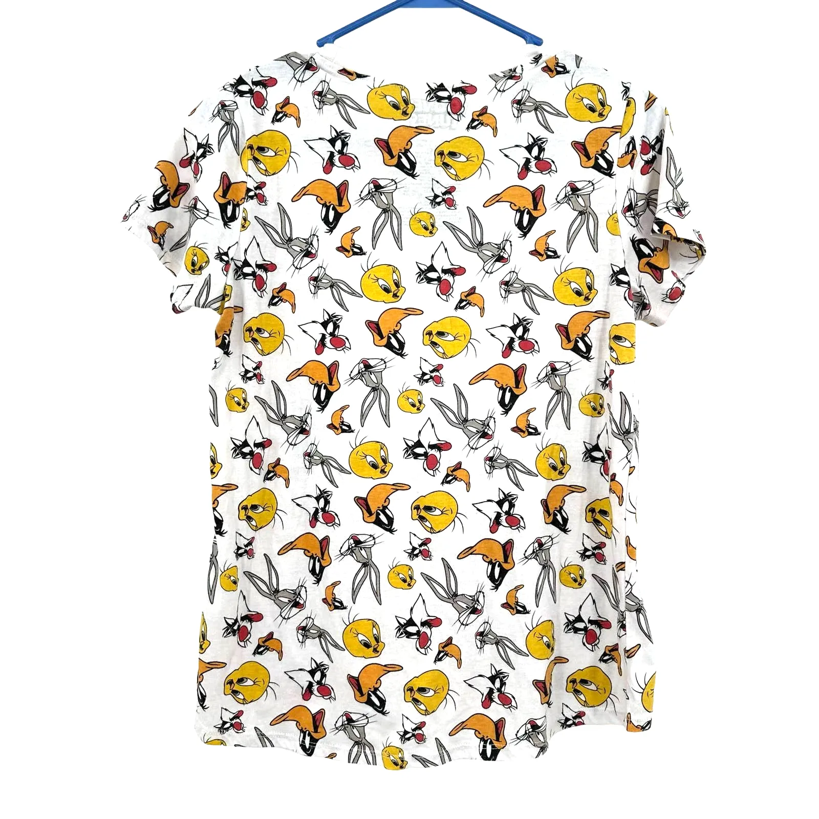 Looney Tunes‎ size small short sleeve graphic all over print t-shirt cartoons - Image 2