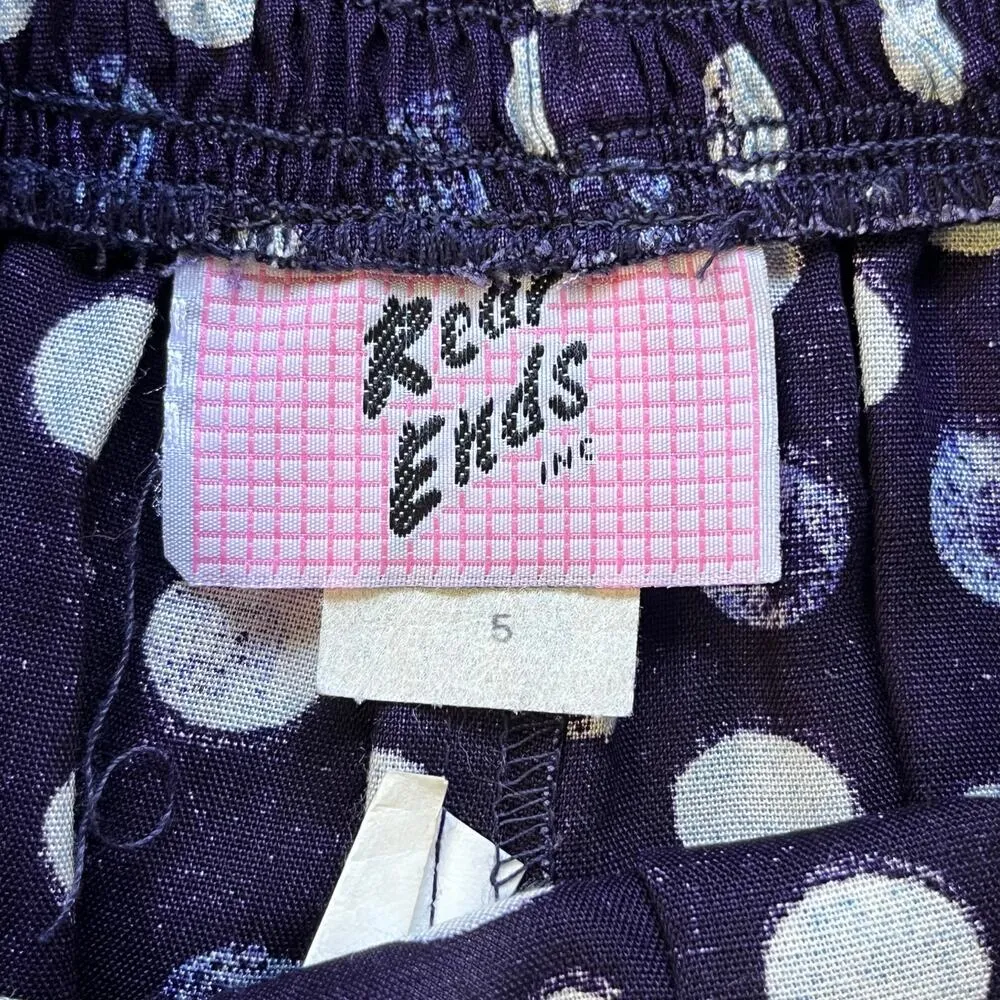 Rear Ends Women's Vintage 80's Era Blue High Waisted Shorts Size 5 (24" Waist) - Image 6