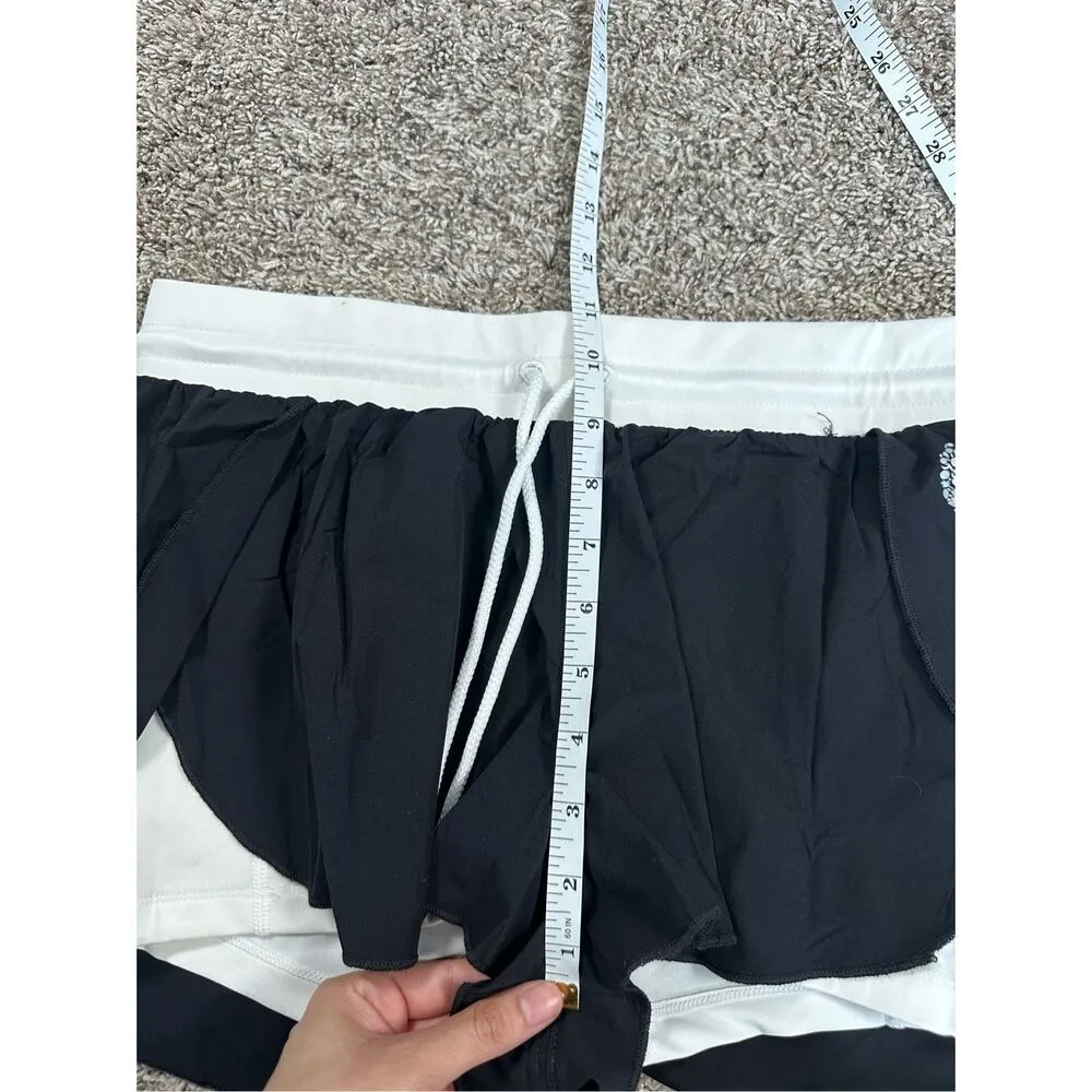 free people movement Day Dream 2-In-1 Shorts flowy athletic shorts black/white S - Image 13