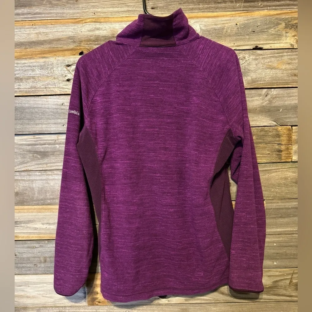Columbia Women's Sweater Pullover Fleece Sweatshirt Purple Heather Plum Size XL - Image 5