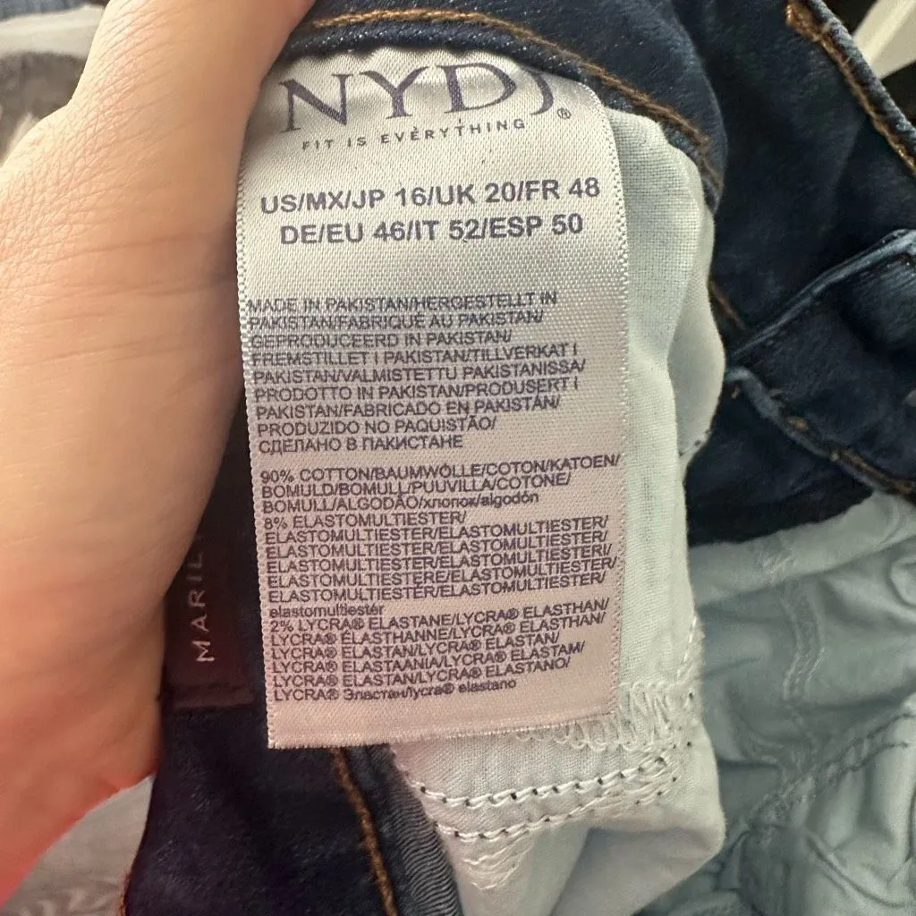 NYDJ Not Your Daughters Jeans Women’s 16 Marilyn Straight Jeans - Image 6