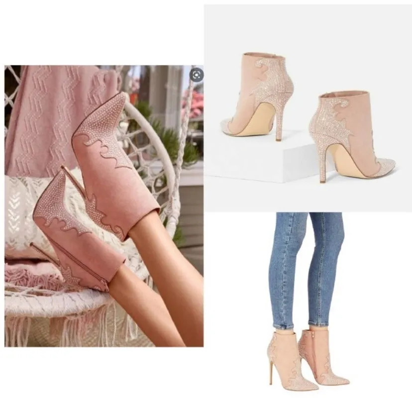 $80 NEW JustFab x Jessie James Decker Southern Girl Cowboy booties 9 - Image 4