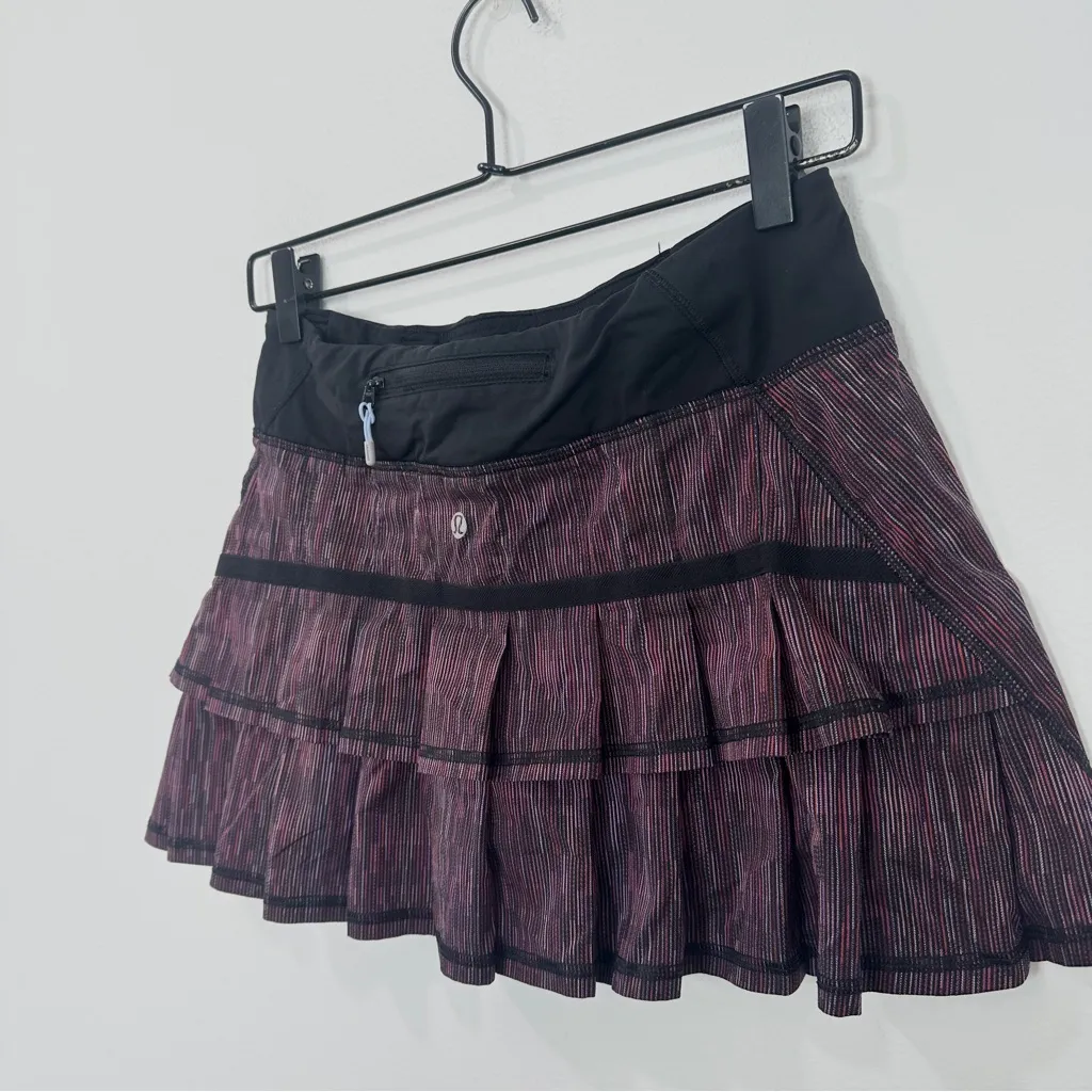 Lululemon Run Pace Setter Skirt Wee Are From Space Black March Multi Black 4 - Image 5
