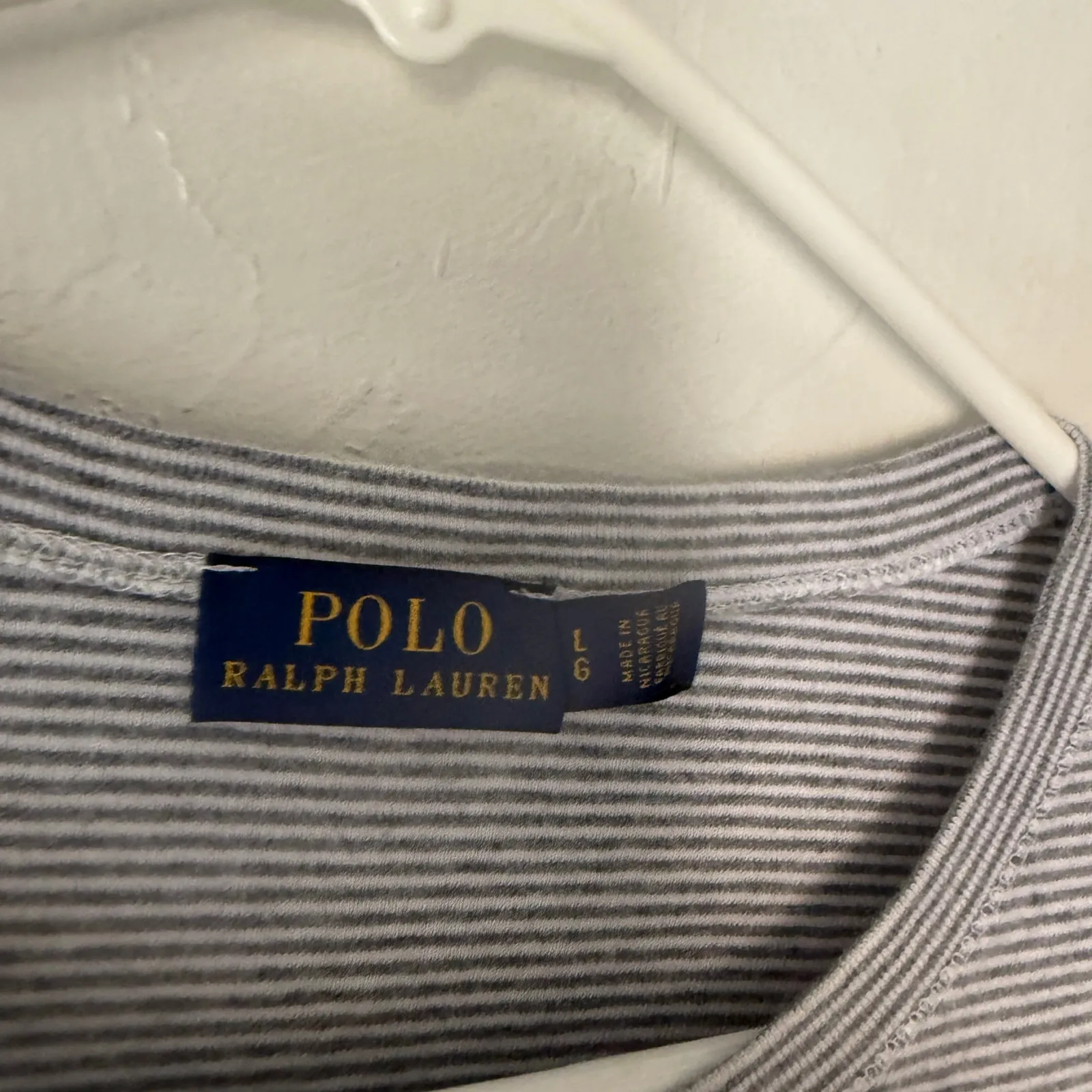 Polo Ralph Lauren Striped T Shirt Womens Large Crew Neck Top Preppy Set Of 2 - Image 6