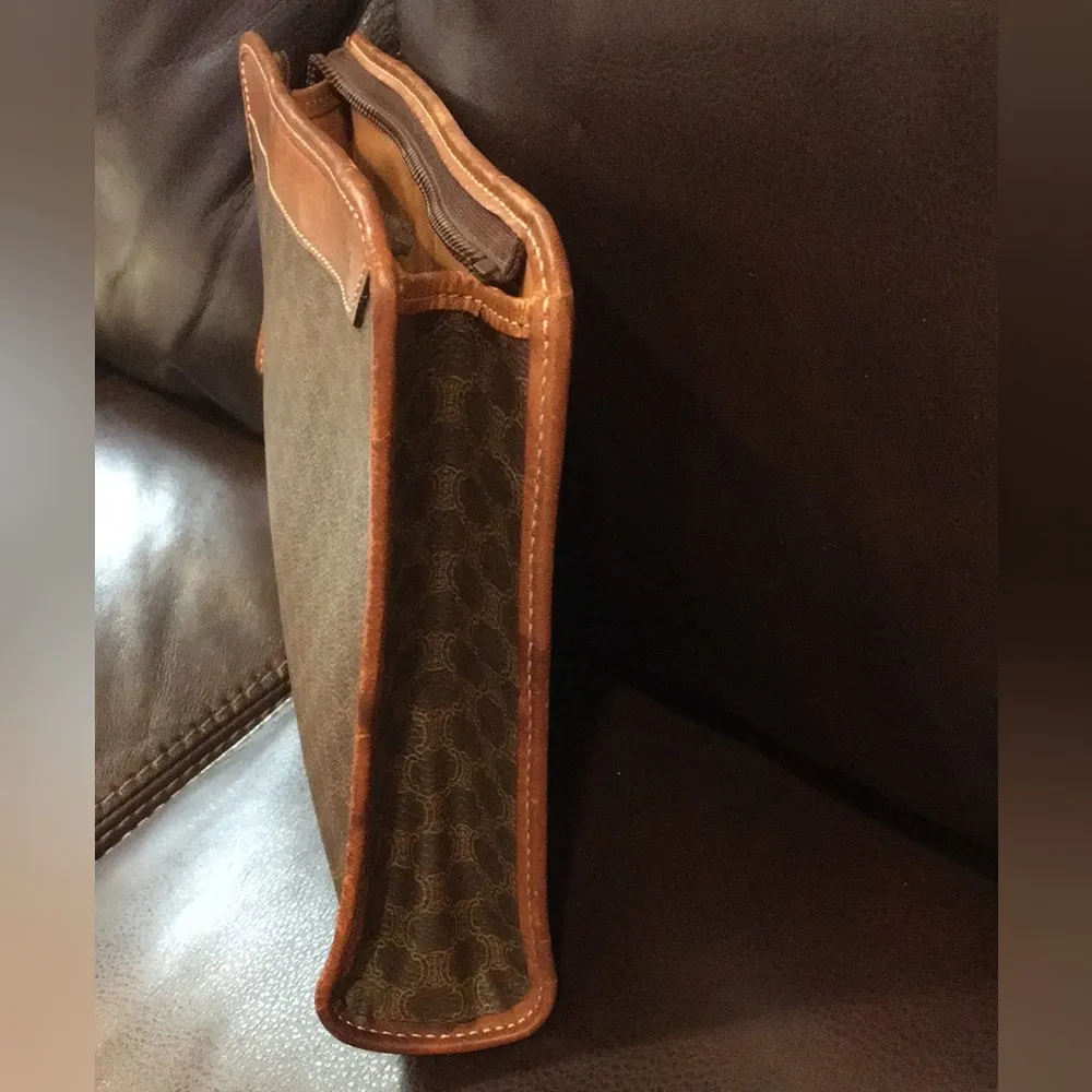 CELINE  Triomphe Macadam Clutch Handbags - Image 9