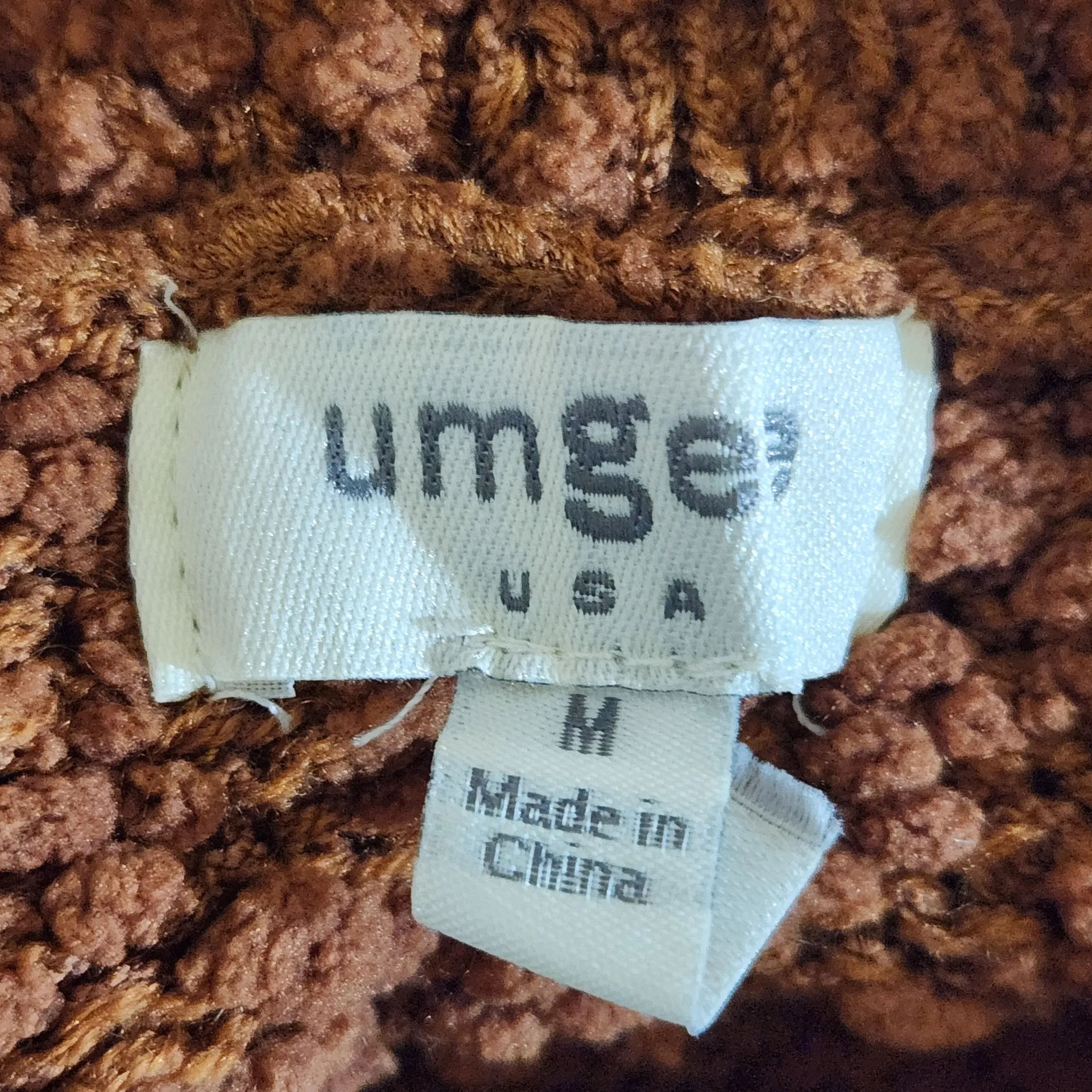 Umgee Long Sleeve Mini Brown Sweater Dress Size Medium - Image 7