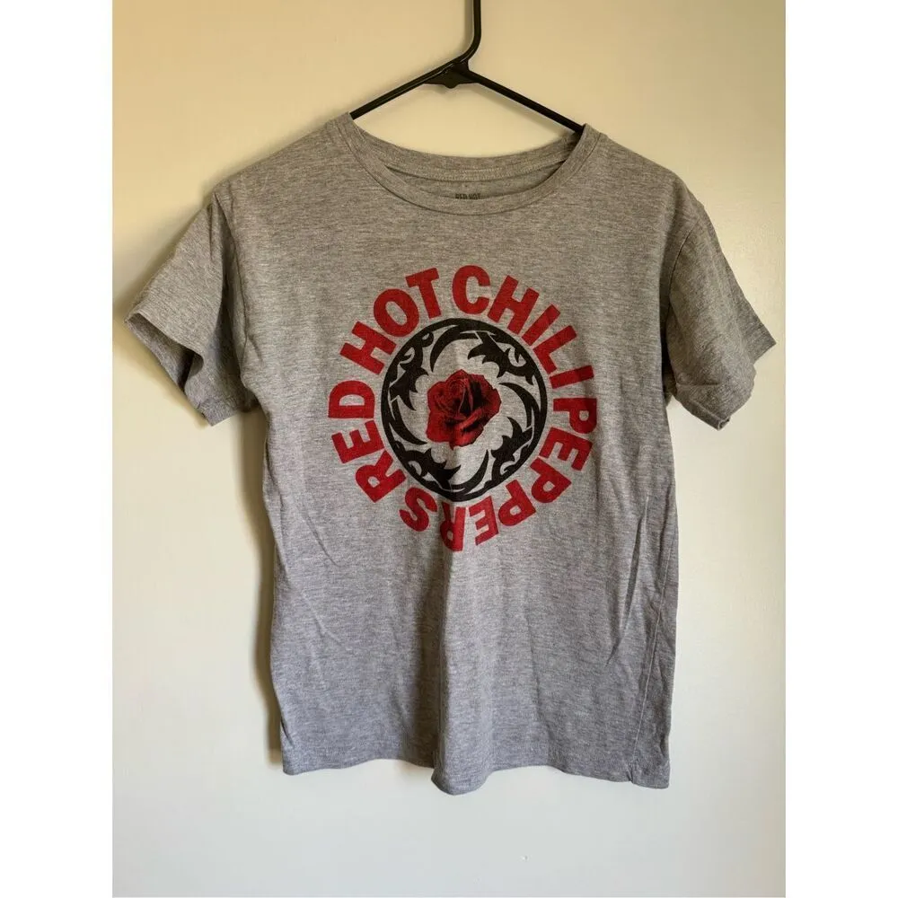 Red Hot Chili Peppers women’s grey short sleeve band t - Image 2