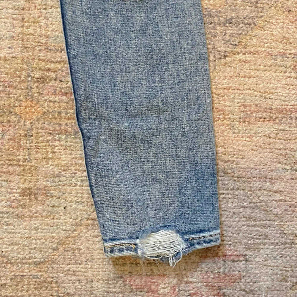 Abercrombie & Fitch The Super Skinny Ankle High Rise Jean with Cross Front Waist - Image 9