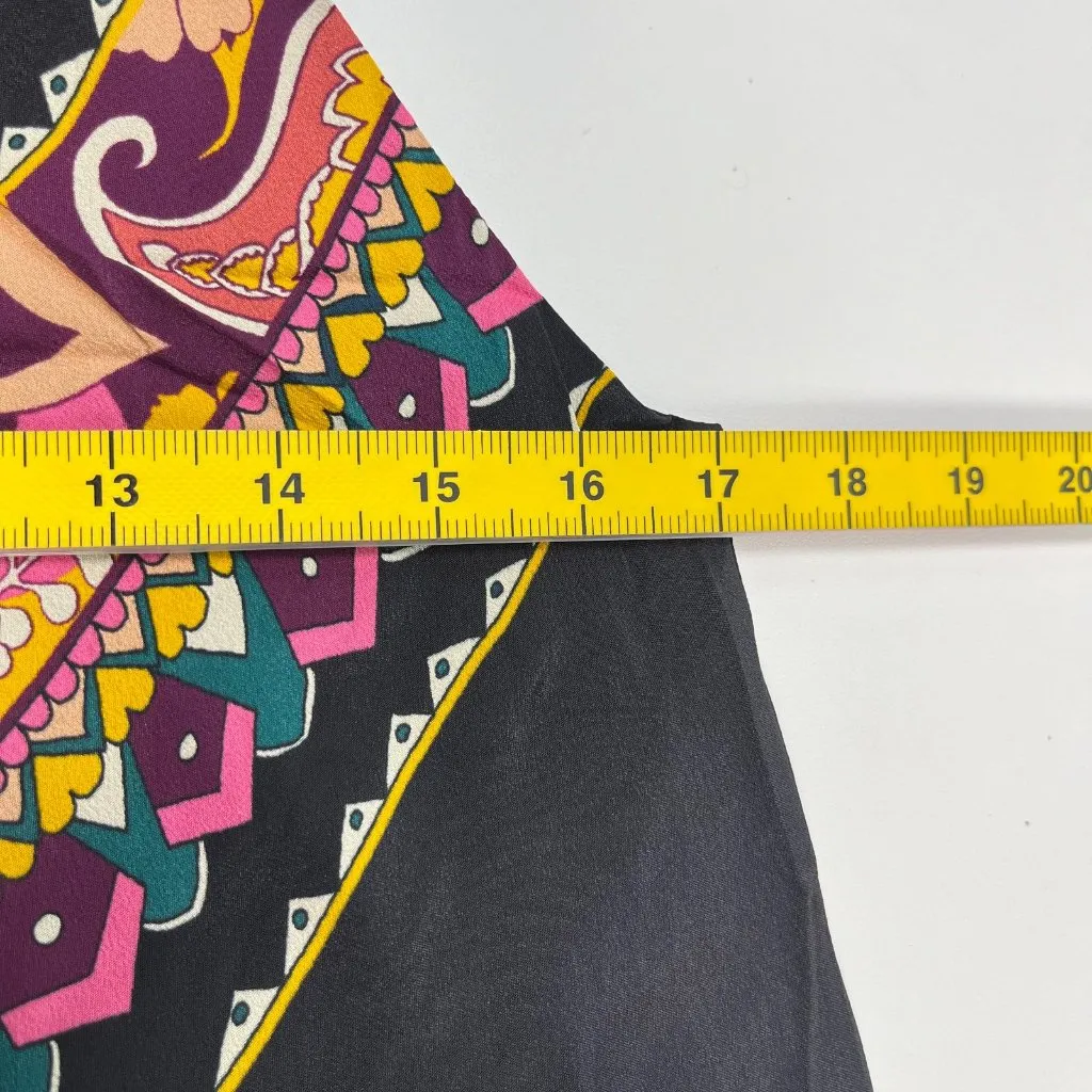 $465 NWOT JOHNNY WAS JADE Silk Blend NADIA Halter Floral Maxi Dress Size XS - Image 15