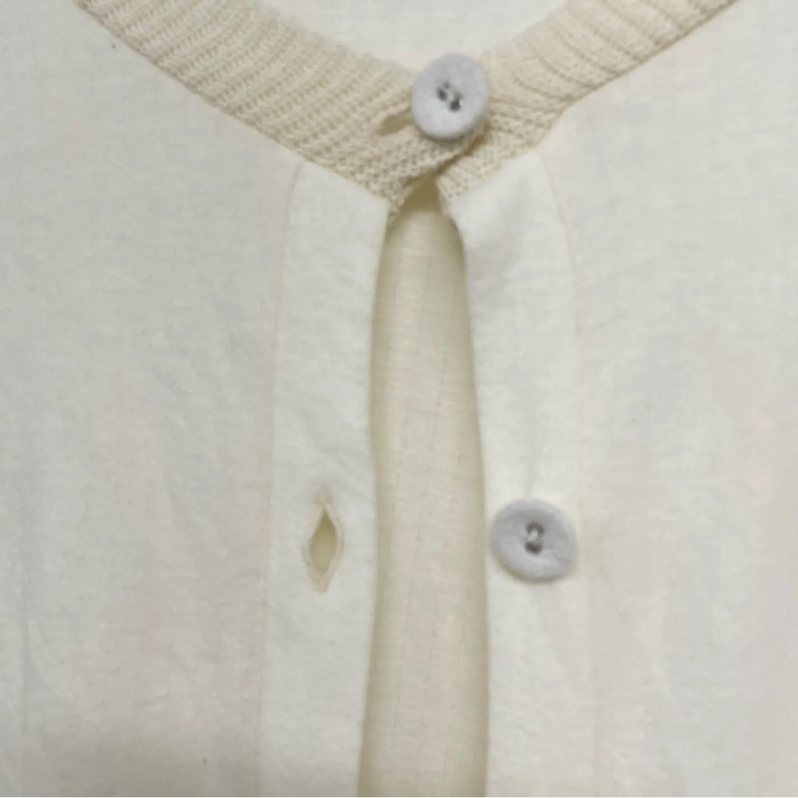 Johnny Was Pete & Greta White Long Line Button Front Cardigan Sweater Womens M - Image 3