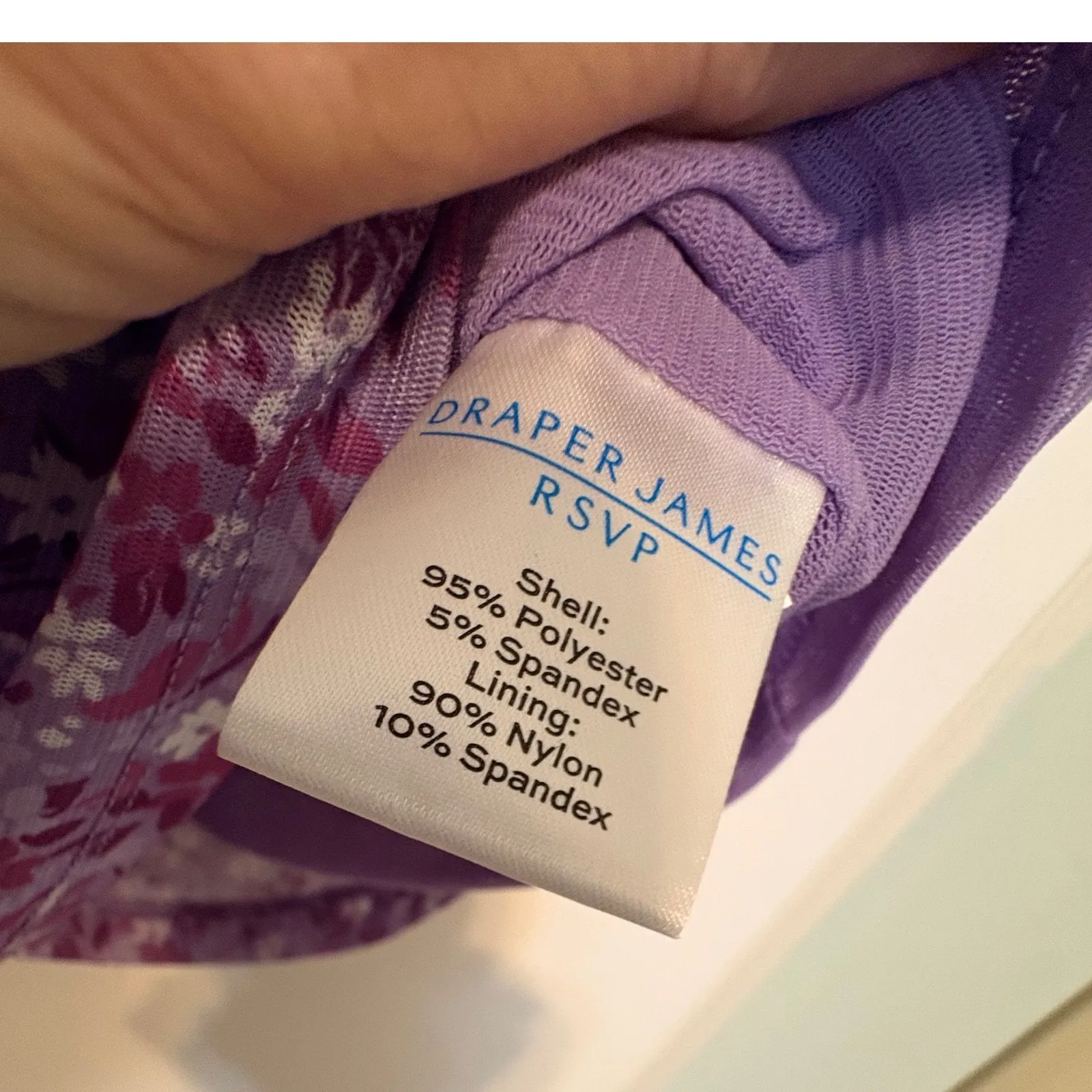 Draper James Lilac Purple Ditsy Floral Tie Front Blouse Top Size XXL - Image 5