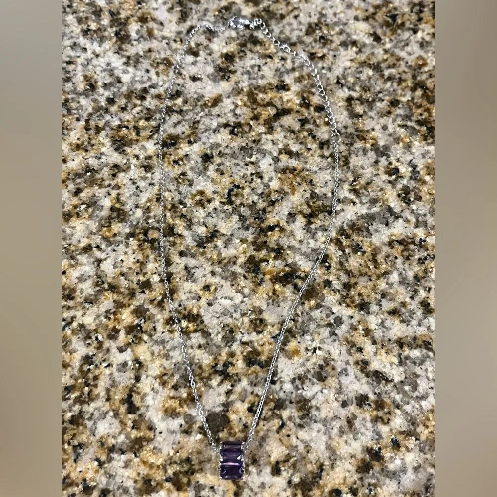 Lia Sophia Kiam Family Caleigh Purple
Pendant Necklace - Image 2