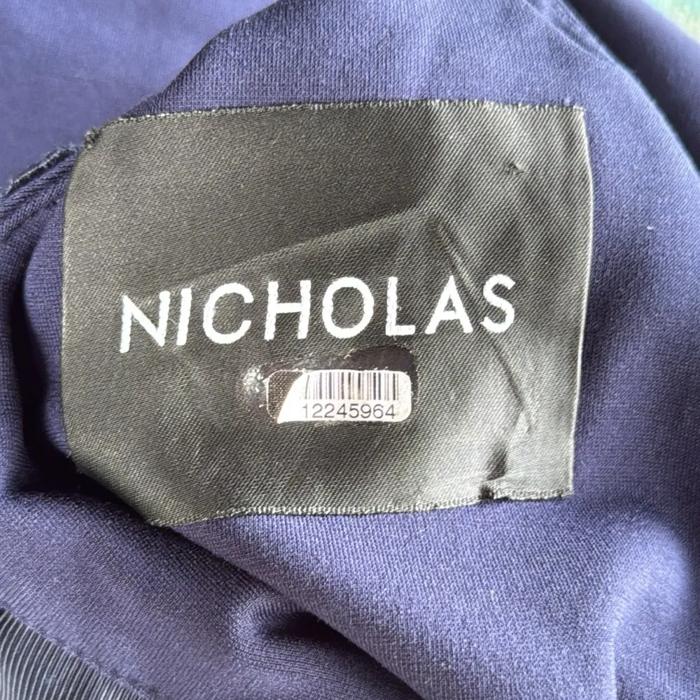 Nicholas Plunging Navy Dress Blue Size 8 - Image 11