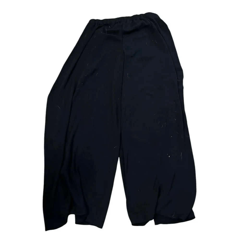 Kylar+Madison‎ Wide Leg Palazzo Pants Ruffle Detail Black Size M - Image 2