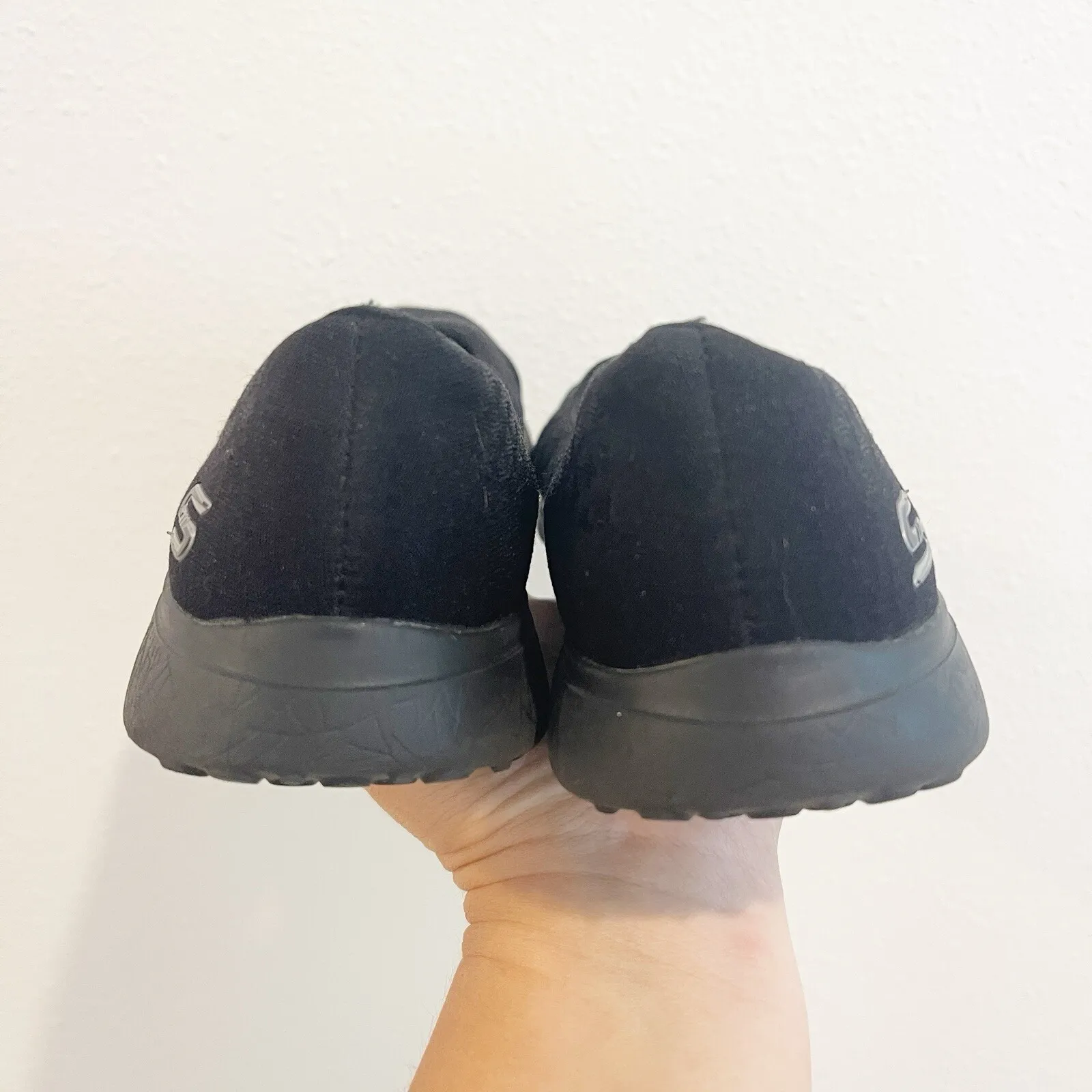 Sketchers Womens Comfort Shoe Size 8 Black Slip On Memory Foam Air Cooled Comfy - Image 4