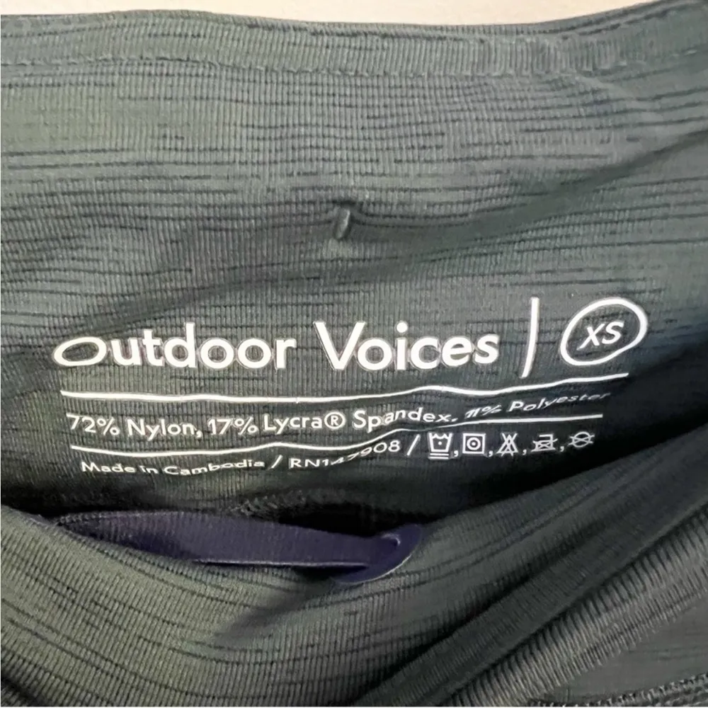 Outdoor Voices Move Free 7/8 Legging Size XS Forest Green Color Athletic - Image 4