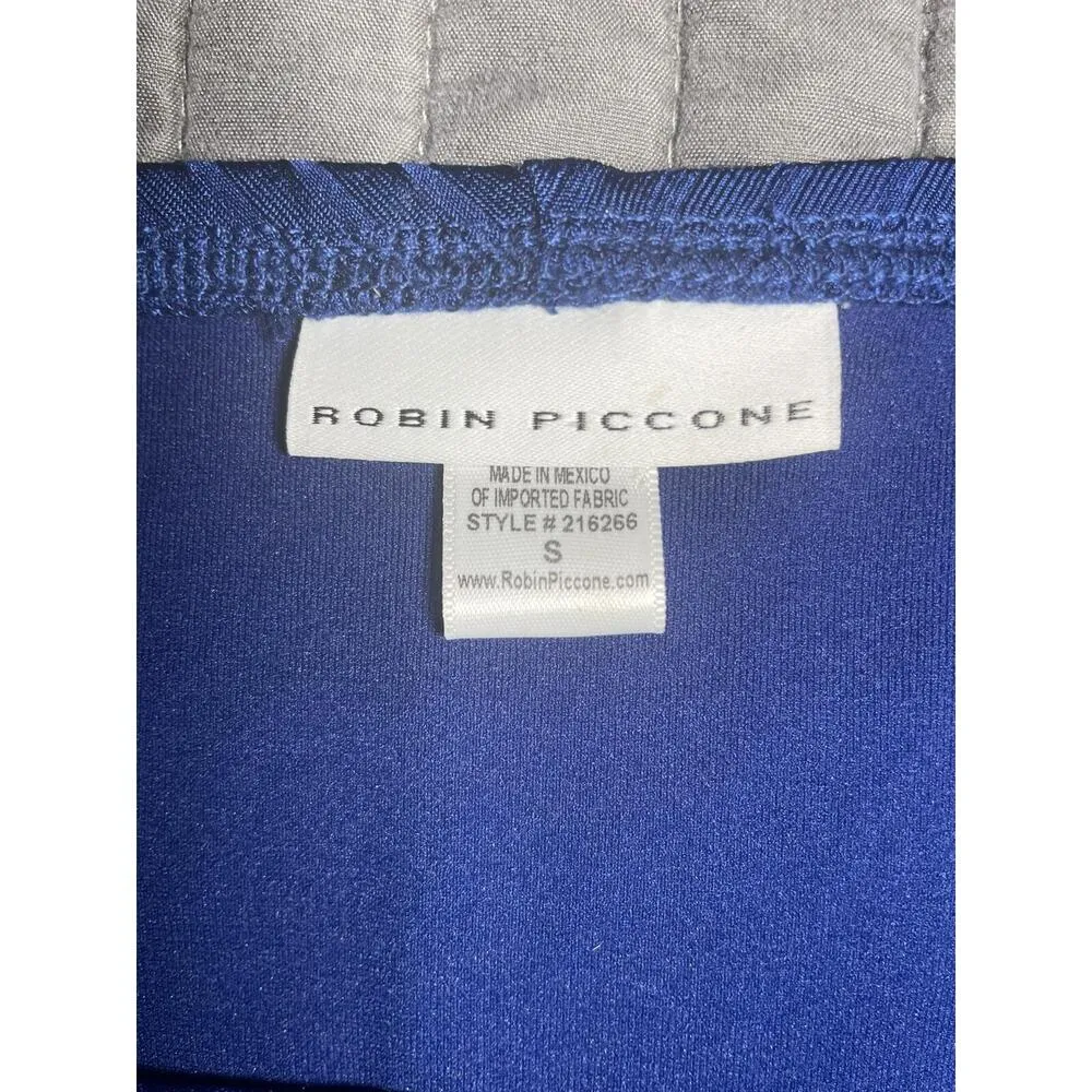 Robin Piccone Neelah‎ Twist Front Bikini Bottom- Marine Blue size S NWT - Image 5