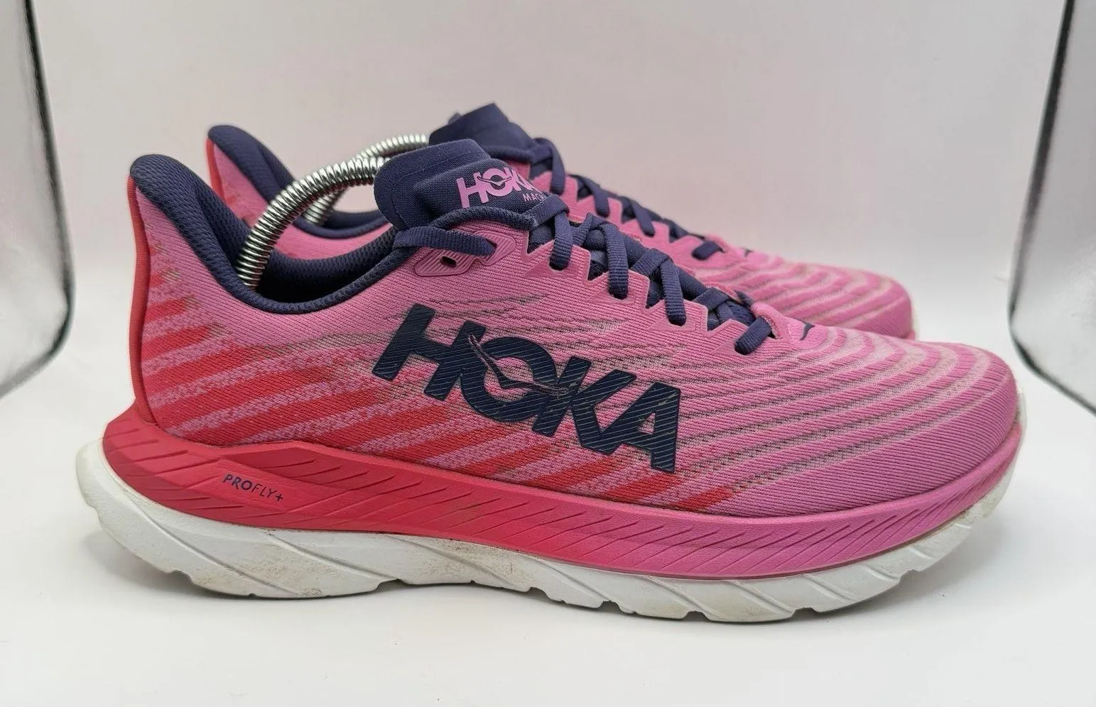 Hoka One One Womens Mach 5 1127894 Pink Running Shoes Sneakers 11 B Raspberry - Image 2