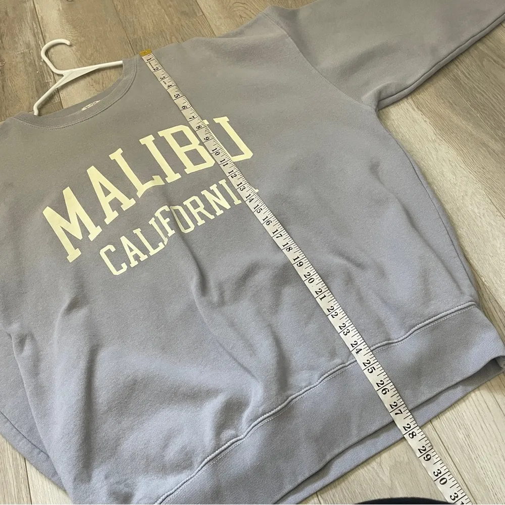 Brandy Melville Sweatshirt malibu californina womens Purple (one size) oversized - Image 7