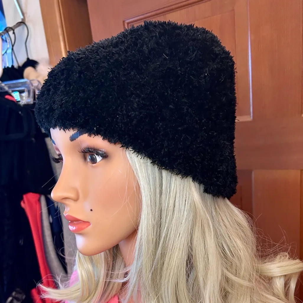 Black faux fur Cossack hat. - Image 2
