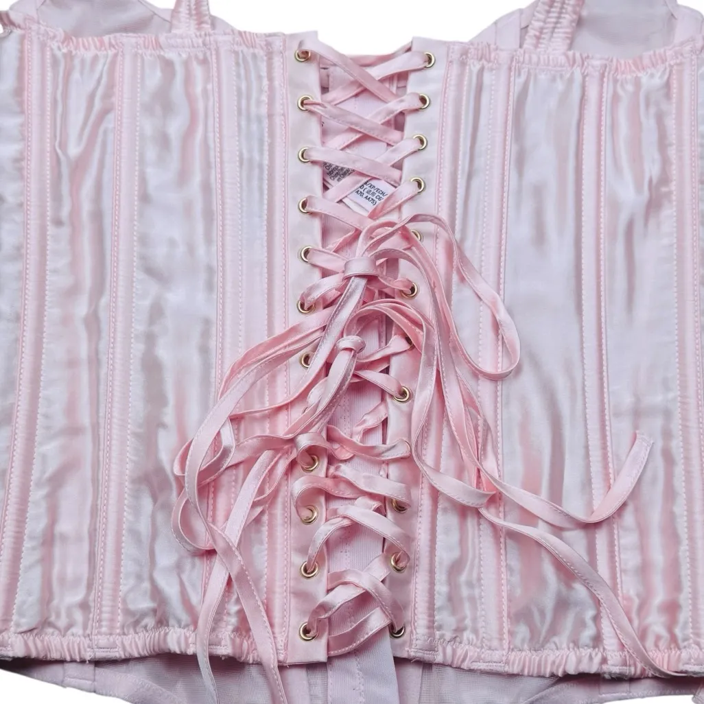 NWT — Victoria’s Secret The Classic Corset 100% Silk Soft Pink Corset XS - Image 4