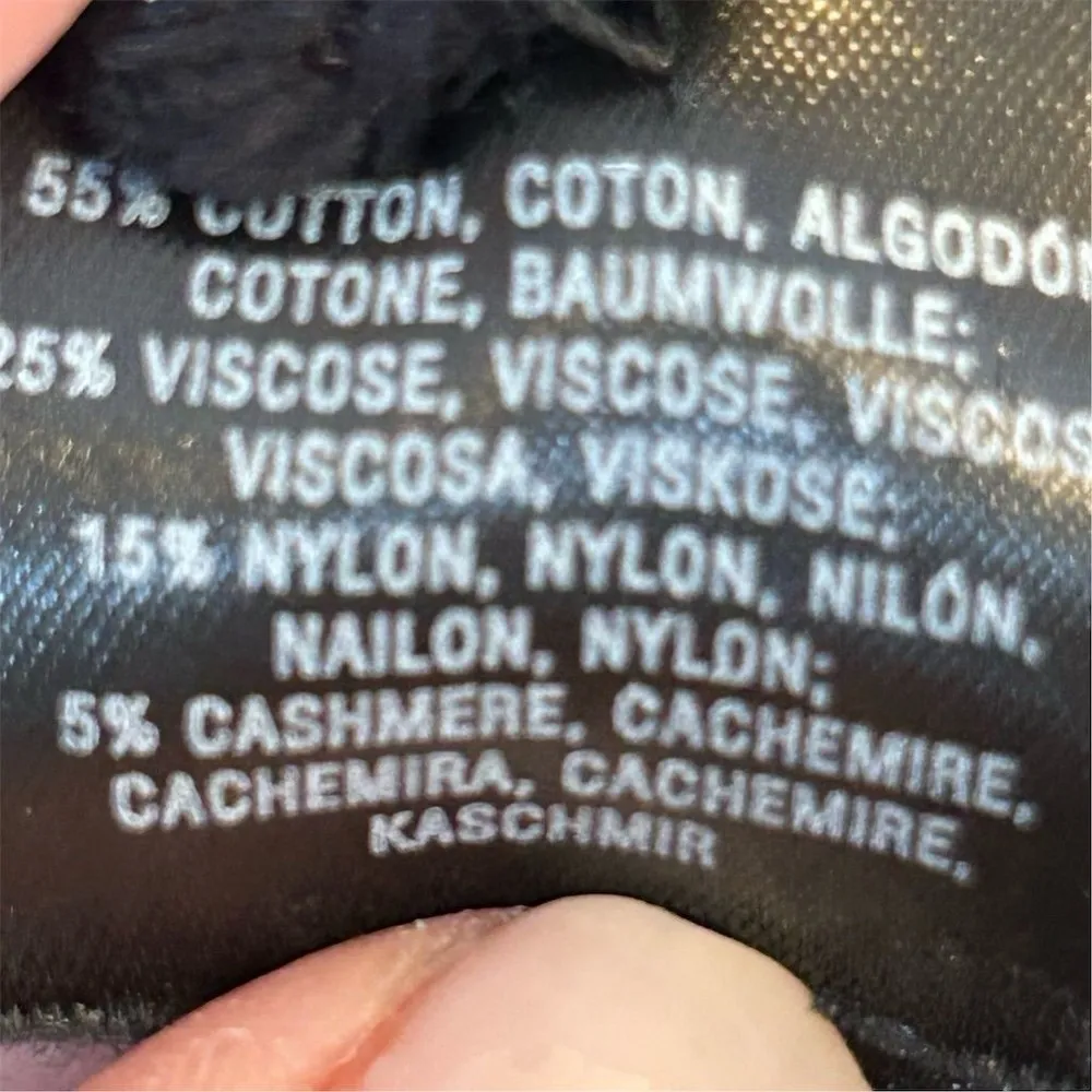 Anthropologie Knitted & Knotted Women's Black Cardigan Sweater Size M Open Front - Image 7