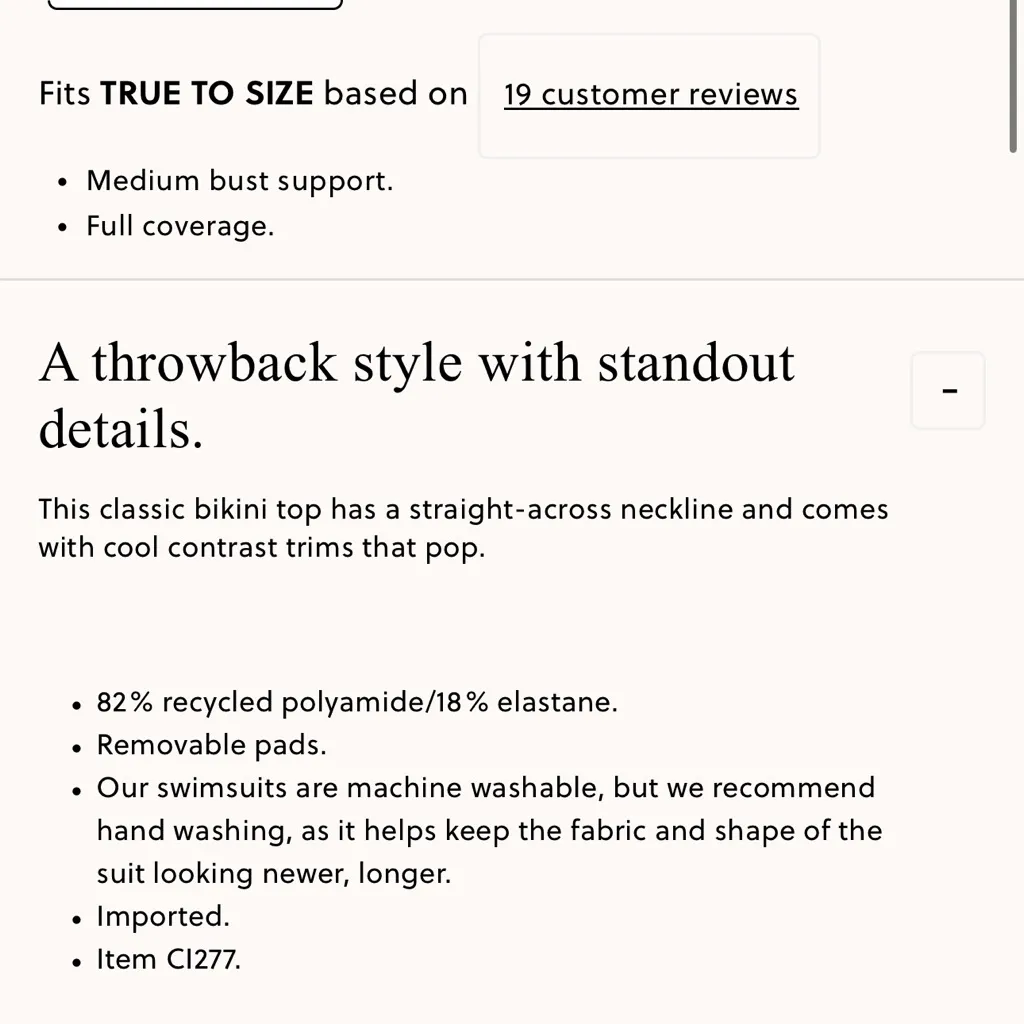 J.Crew Contrast straight-neck bikini top - Image 3