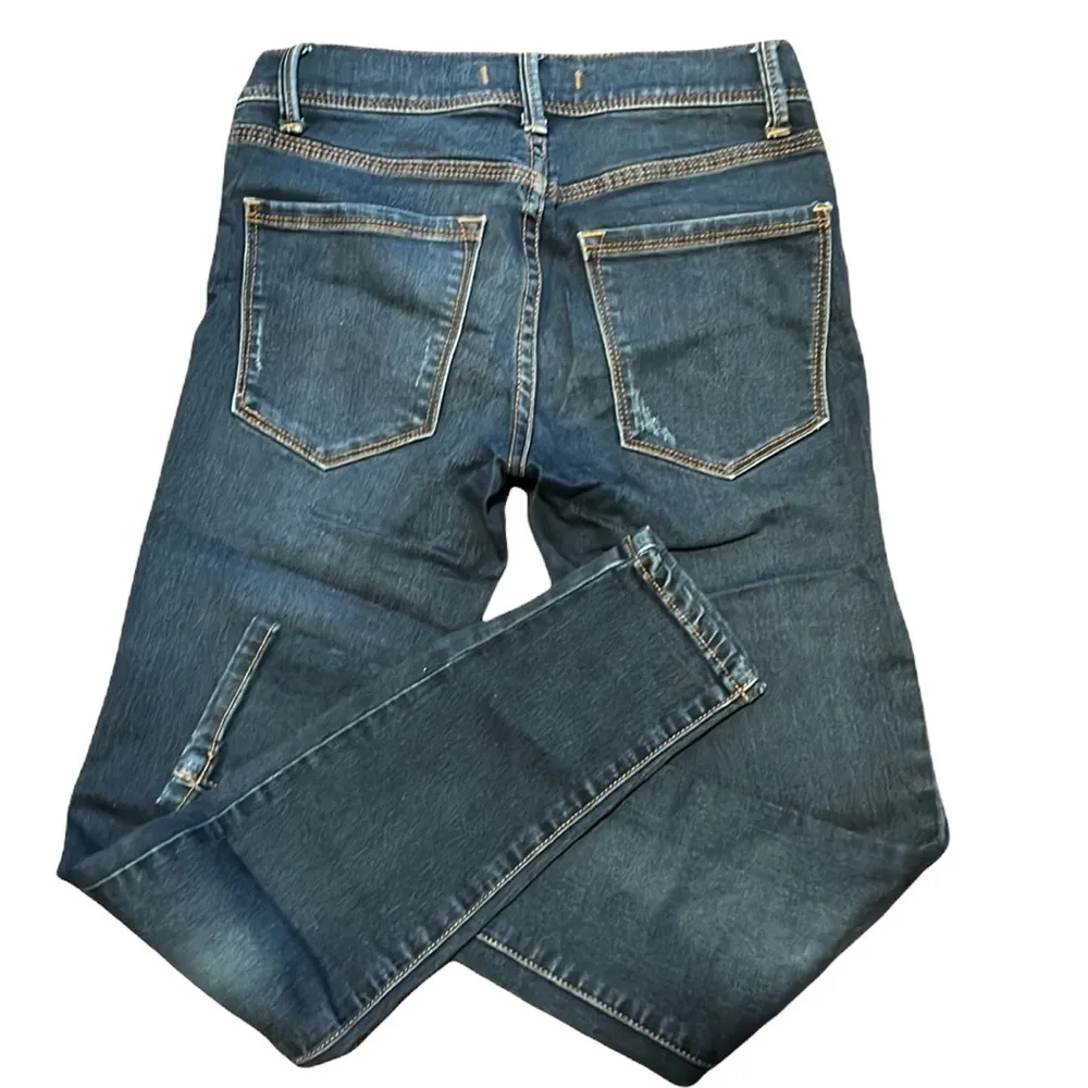 FREE PEOPLE dark denim SKINNY JEANS size 24 - Image 5