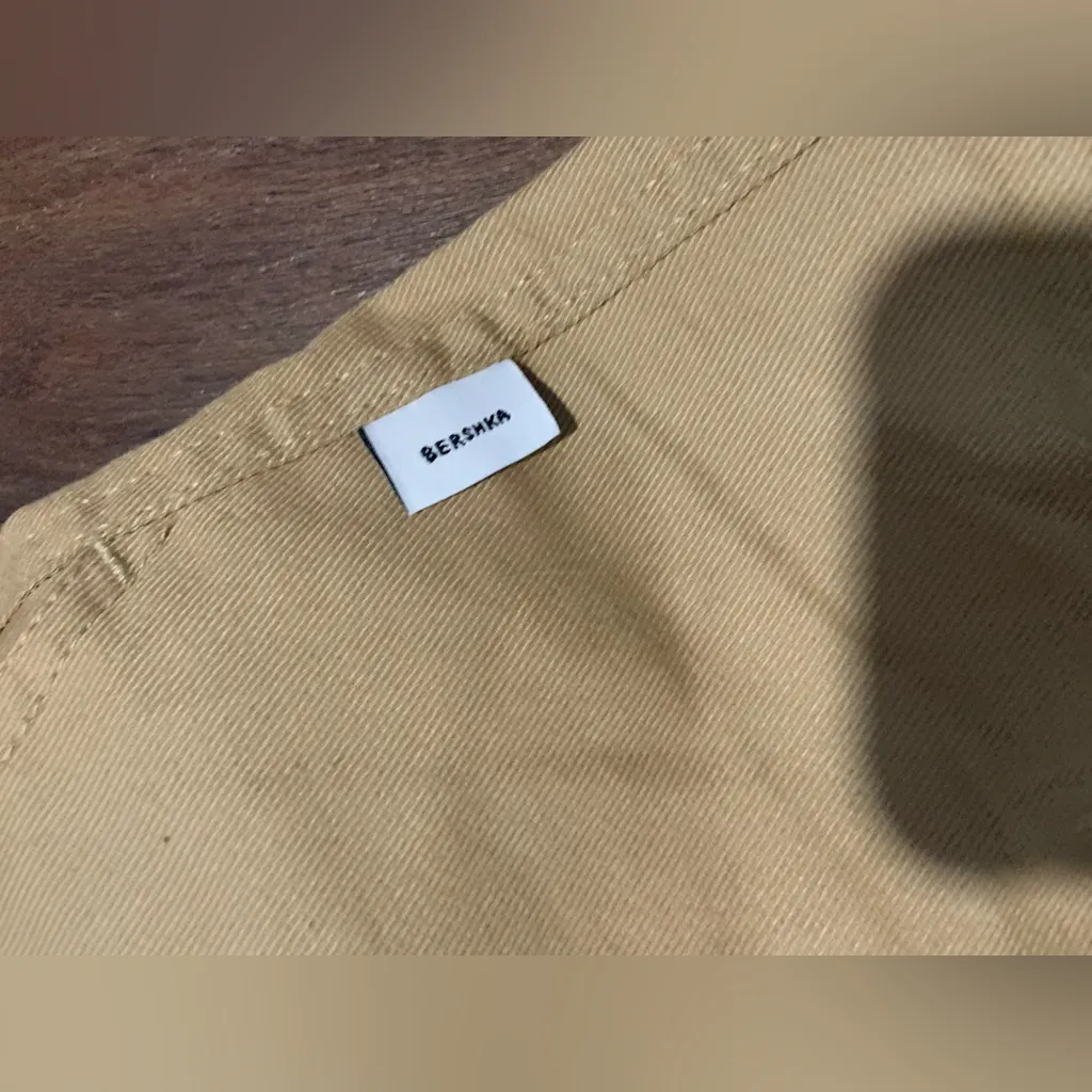 Bershka Black/Tan Contrasting Two-Tone Straight-Fit Cargo Pants 2 tailored $98 - Image 9