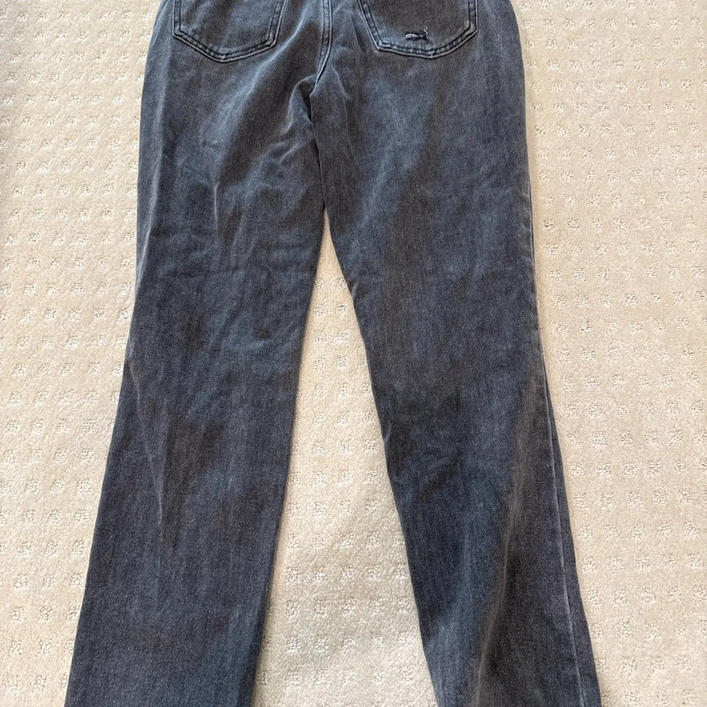 PacSun ‘Go. Good Jeans’ Distressed Straight Jeans Size 26 Gray Vintage Wash - Image 6
