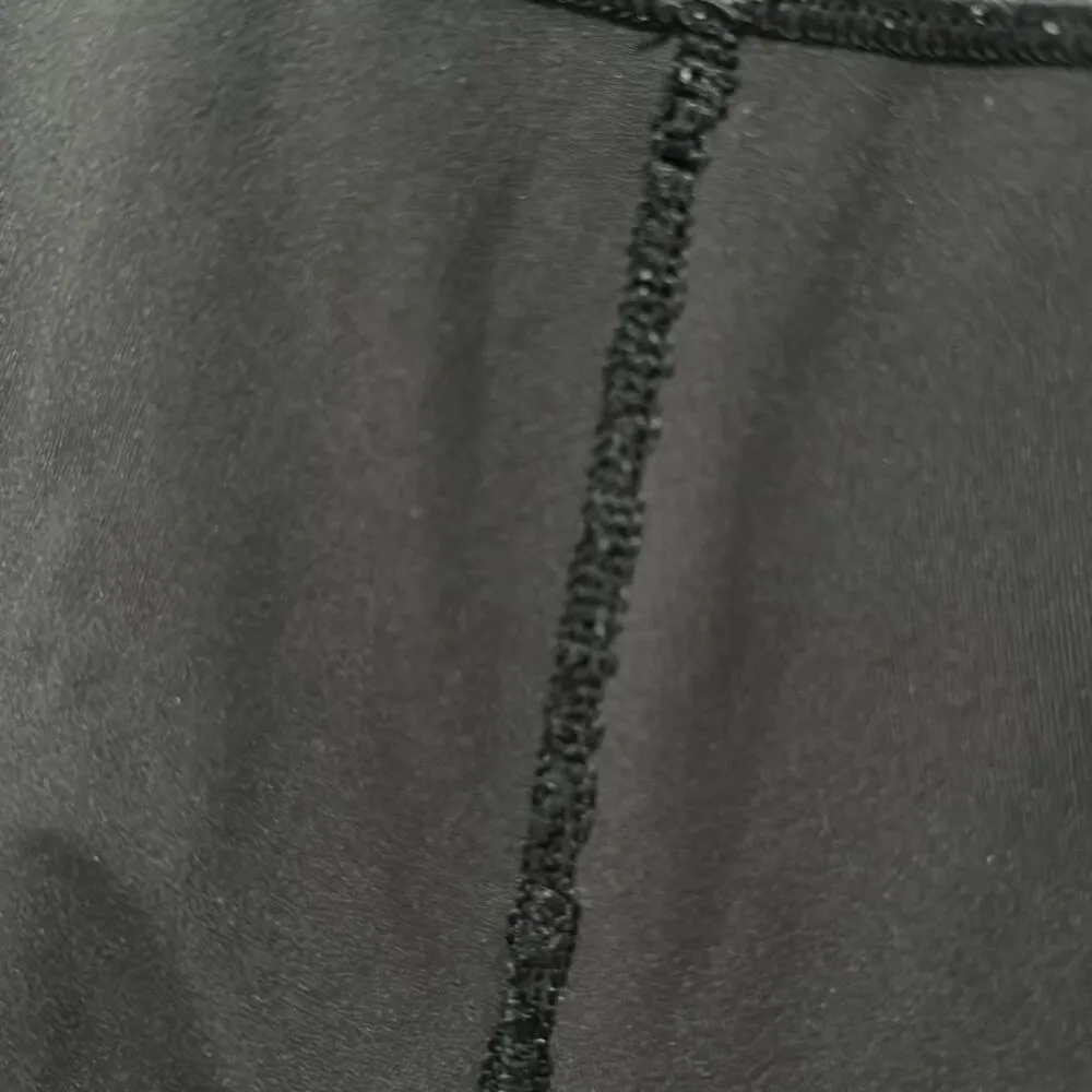 Lululemon  Sheer Panel Rouched lower Leg Leggings Mesh Side Pockets Yoga Workout - Image 7