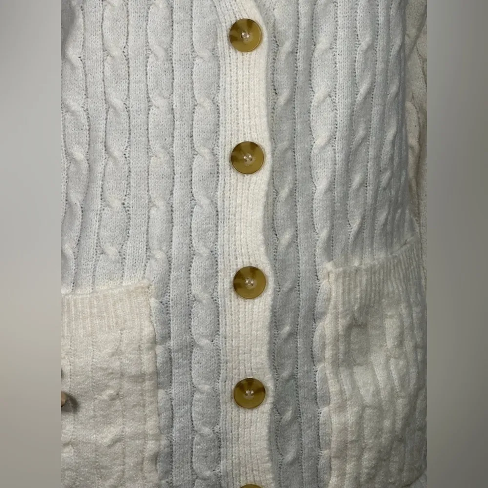 HIPPIE ROSE Baby-Cable-Knit Button Front Cardigan - Image 2