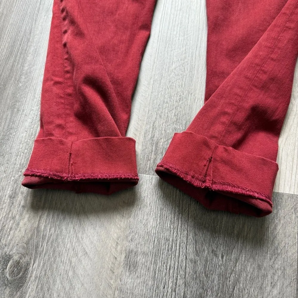 Big Star Alex Skinny Jeans Maroon Red 27” Waist - Image 10