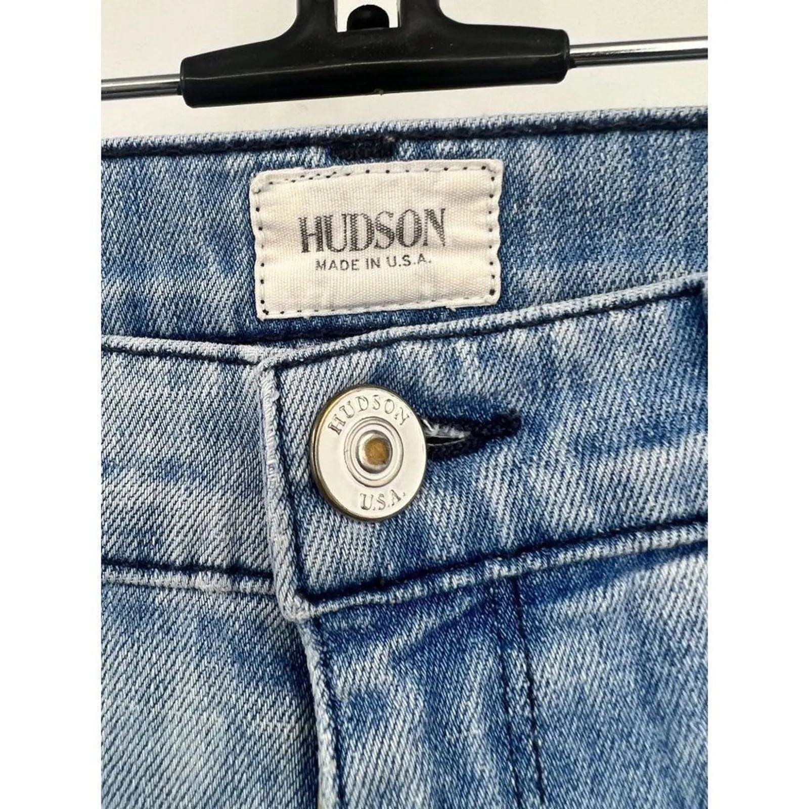 Hudson‎ Blue Denim Pockets Zipper Mid Rise Stretch Skinny Jeans Size 26 - Image 7