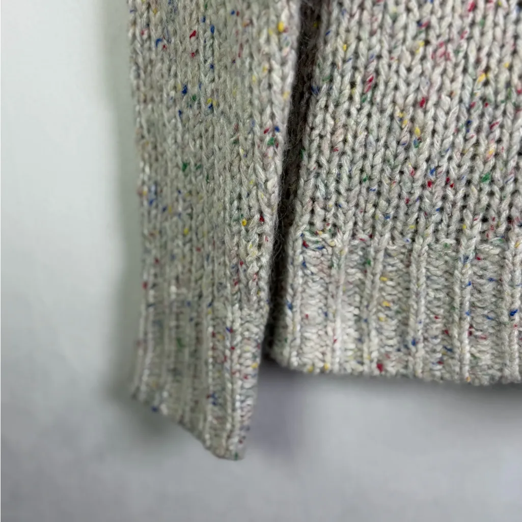 Talbots Women’s Speckled Knit Turtleneck Sweater Wool Mohair Silk Blend Sz S pet - Image 3