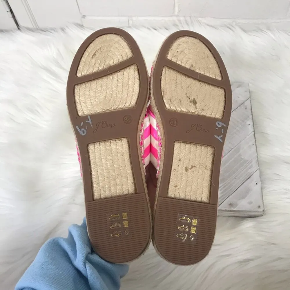 J.Crew Striped Twisted Knot Espadrille Sandals Size 8.5 - Image 9