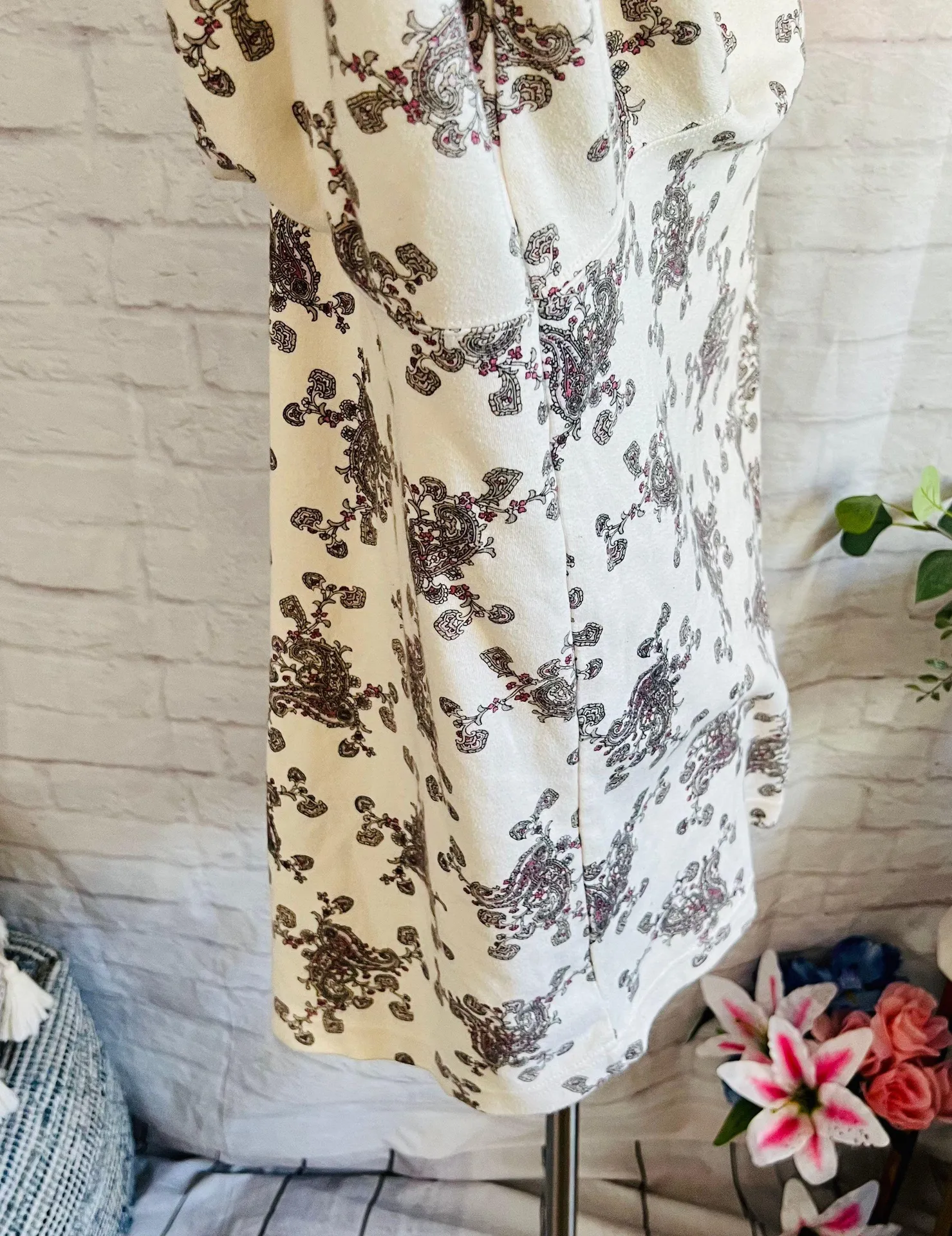 Cream Paisley Blouse Multiple Size 4X - Image 7