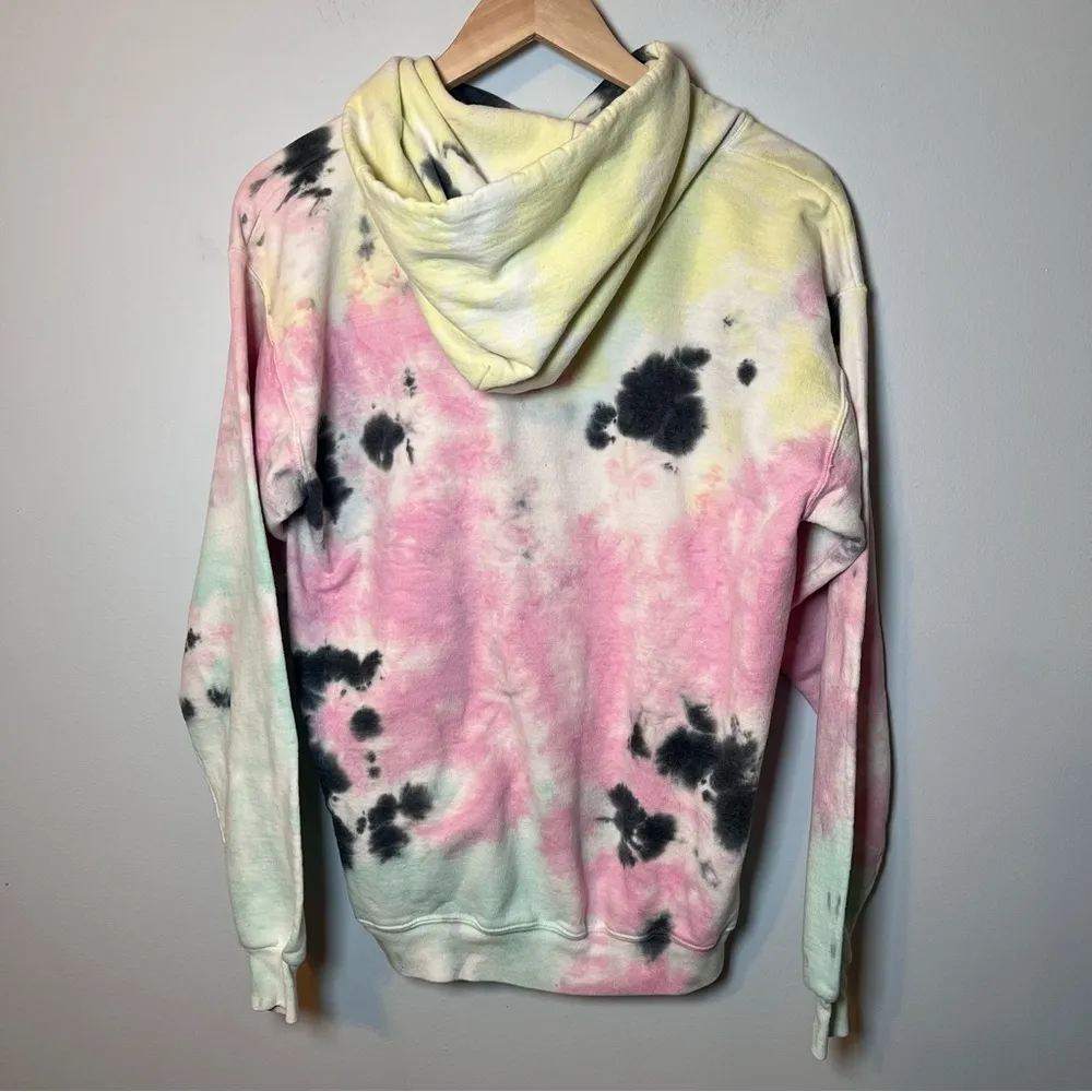 Artist Union Clothing Co. Tie Dye Hoodie Size M Pink Yellow Sweatshirt Pullover Size M - Image 3