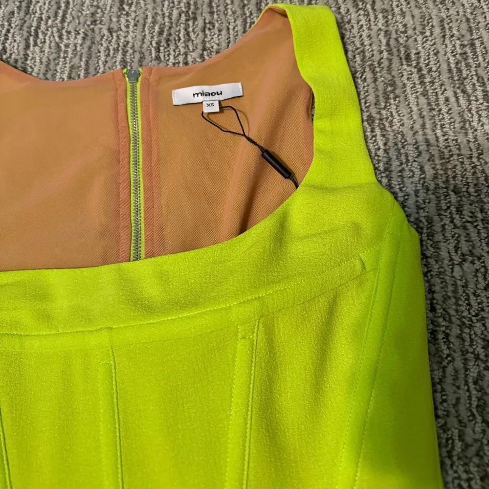 NWT Miaou Campbell Corset Yellow Size XS - Image 3