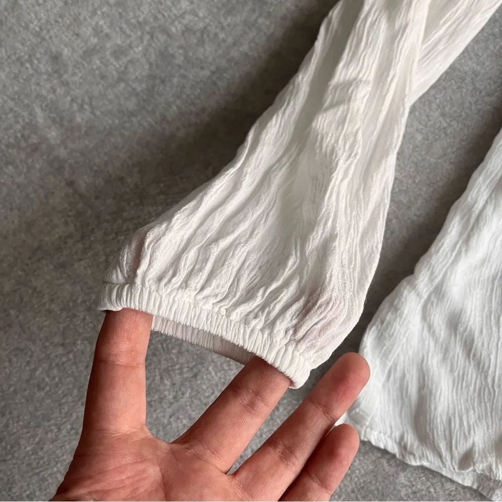 Topshop Open Shoulder Wrap Blouse - Image 11