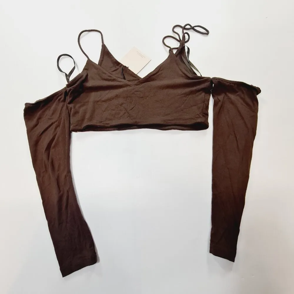 superdown  Naida Crop Top in Mocha Medium - Image 7