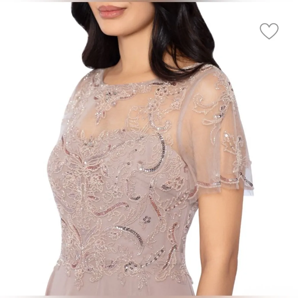 Xscape Mauve High Low Dress - Image 3