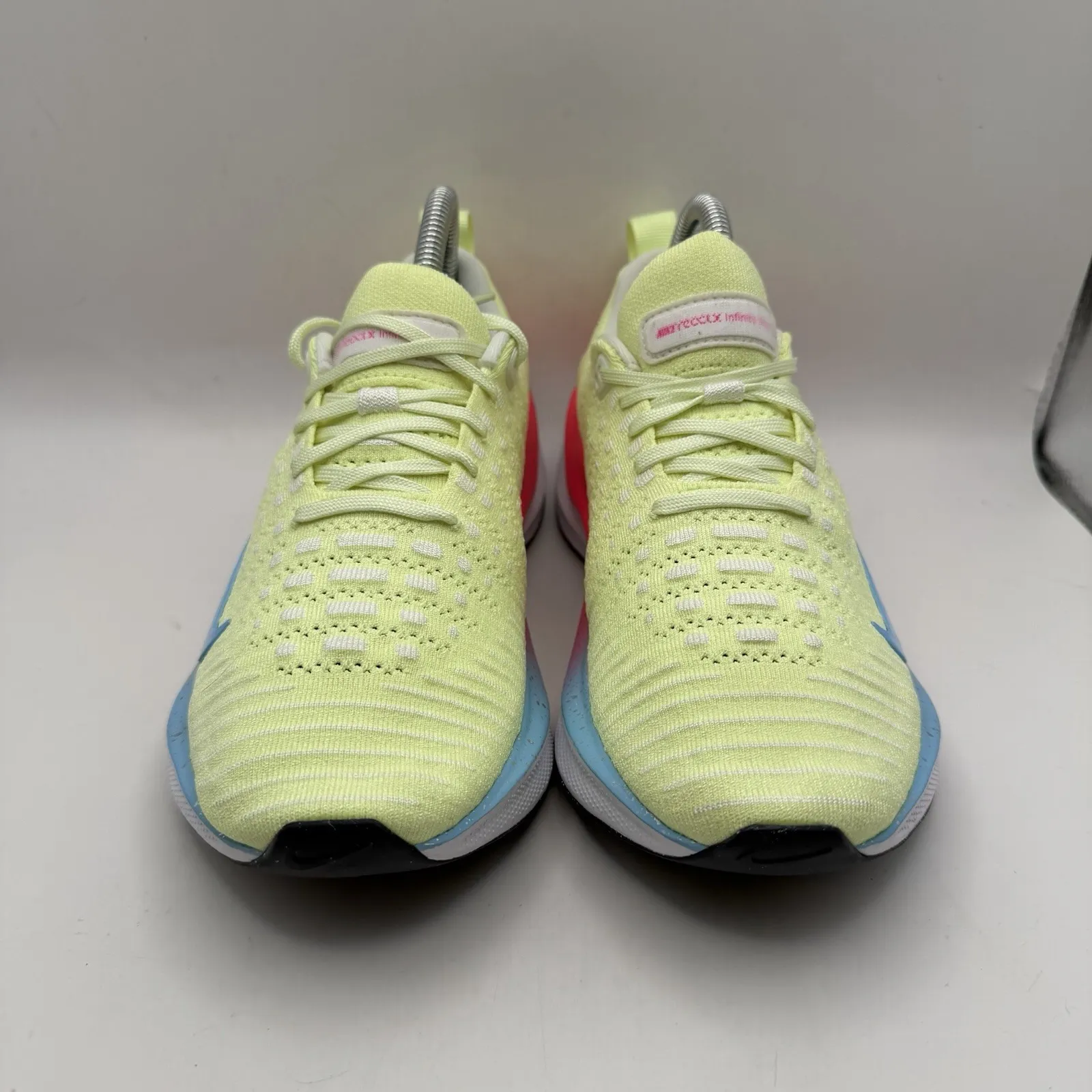 New Size 7.5 Women´s - Nike ReactX Infinity Run 4 - Barely Volt /Aquarius Blue - Image 2