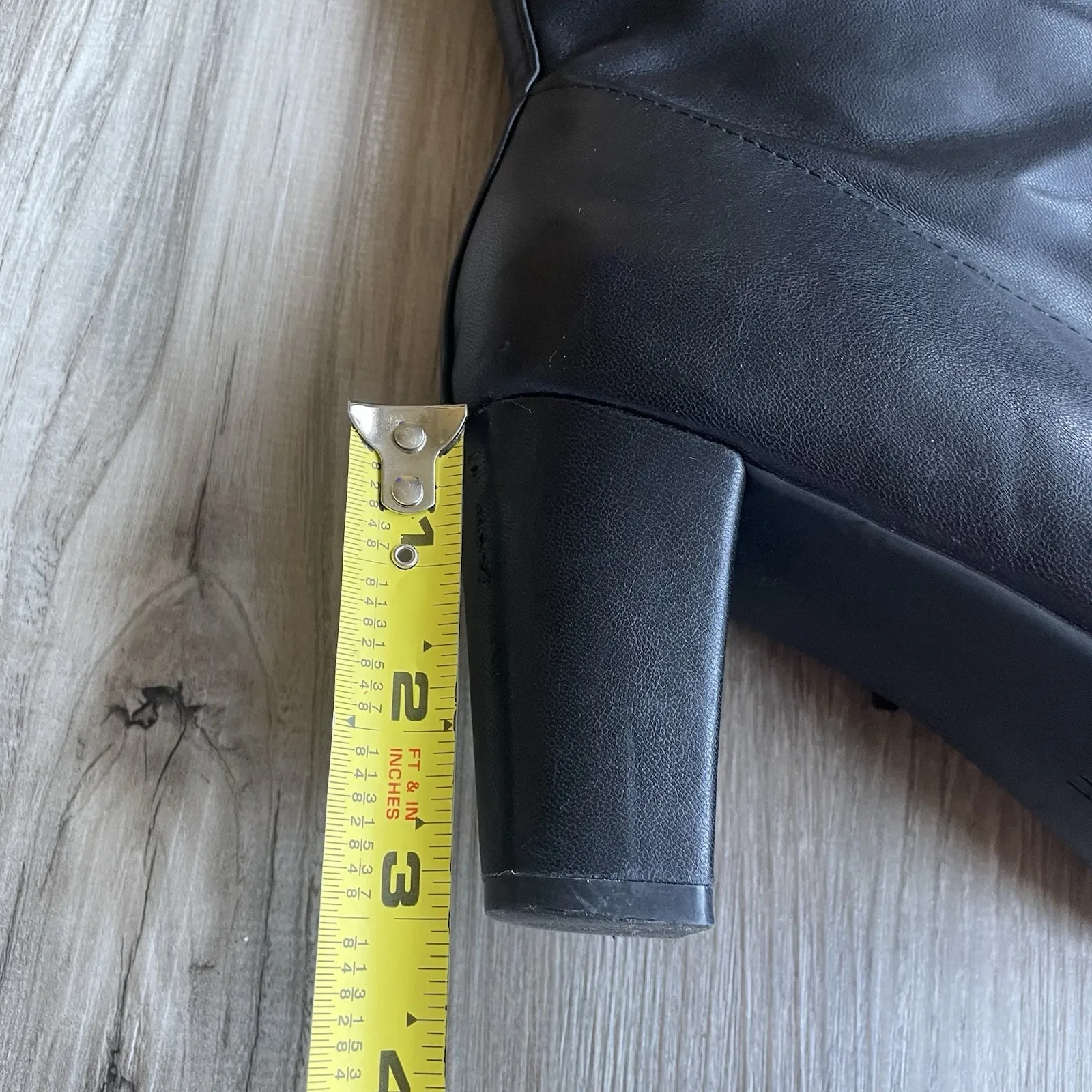 Aerosoles Women's Cinnamon Mid Calf Boot Size 11 Black Faux Leather Minimalist - Image 4