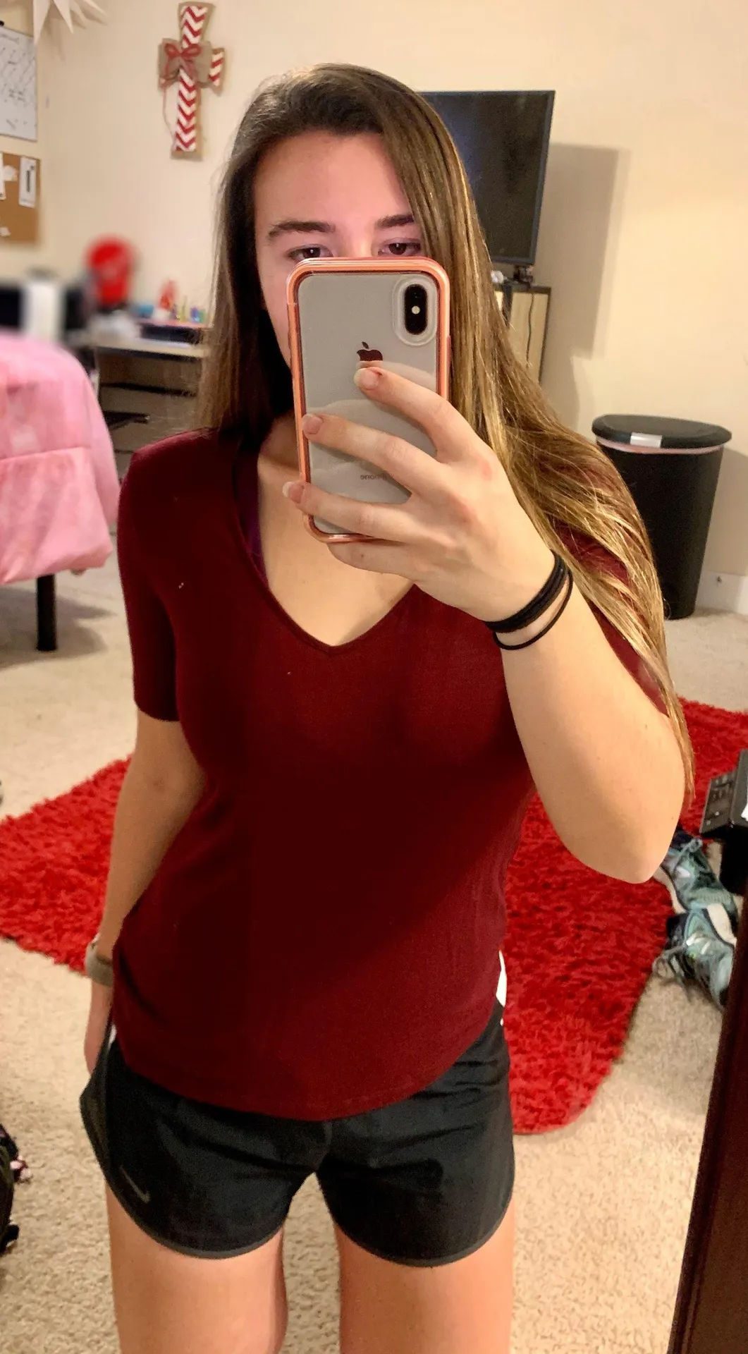 Burgundy Tee Shirt - Image 6