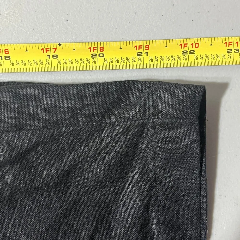 A New Day Women's Black Linen Rayon Tie Shoulder V-Neck Jumpsuit Size XS - Image 6