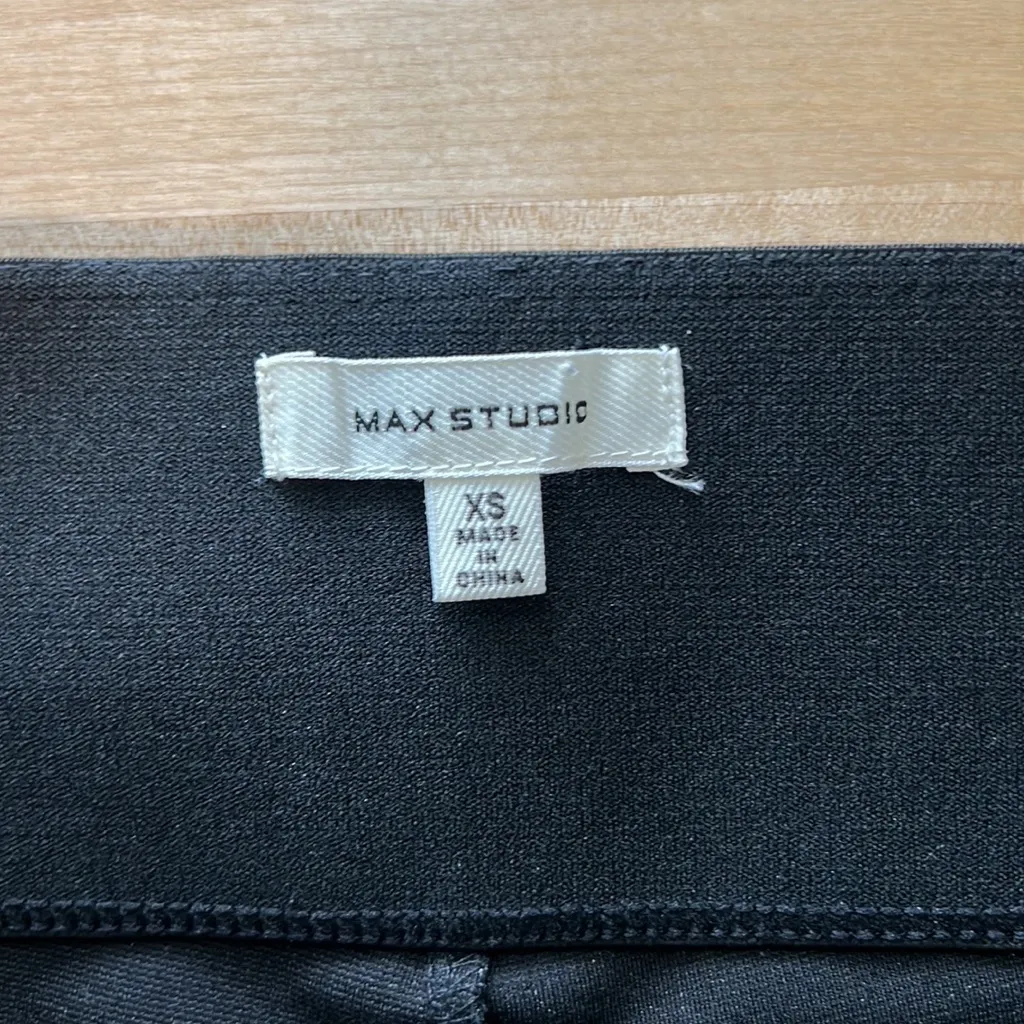 Max Studio Mid-Rise Pull On Elastic Waistband Print Pant, XS - Image 9