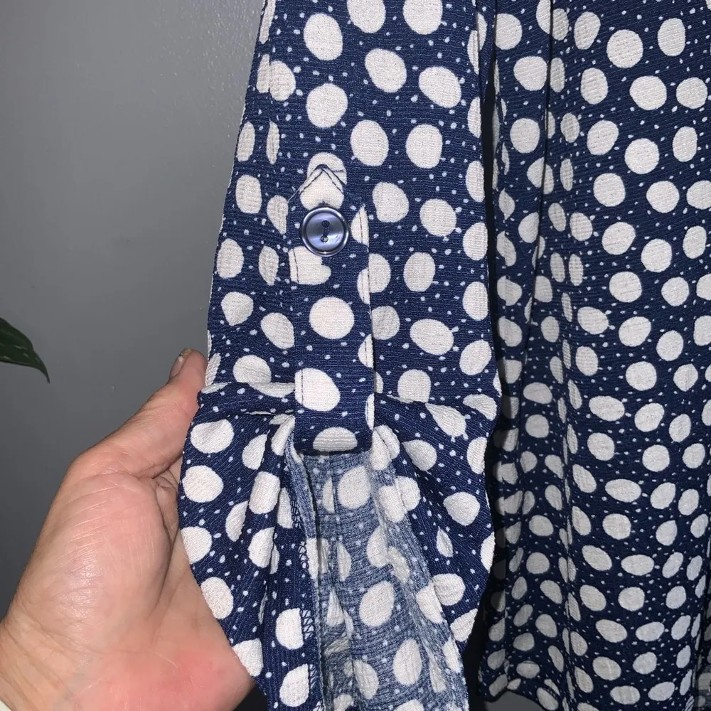 Como Blu Blue & White Polka Dot V - Image 7